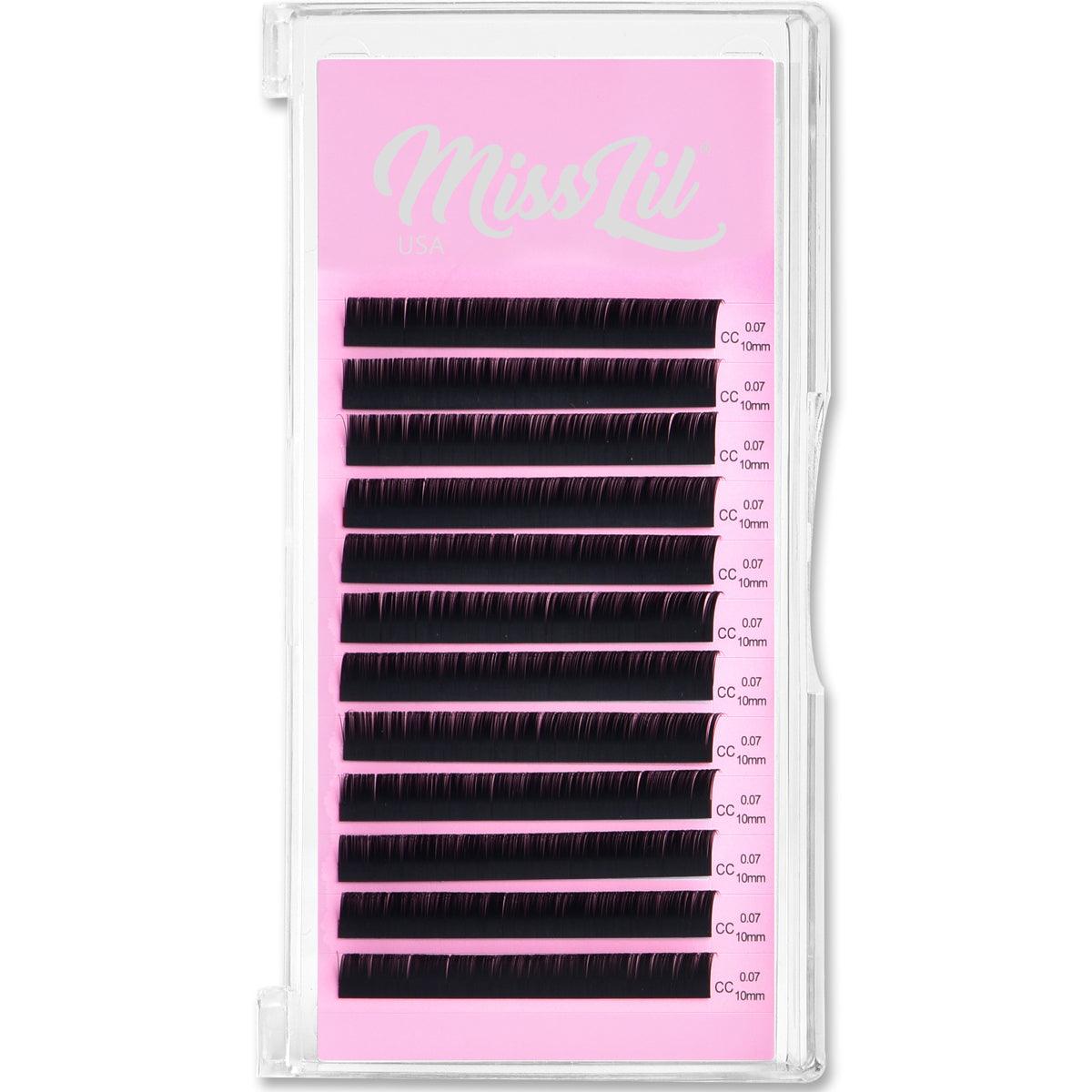 0.07 10mm CC Curl Lash Extensions - Miss Lil USA Wholesale