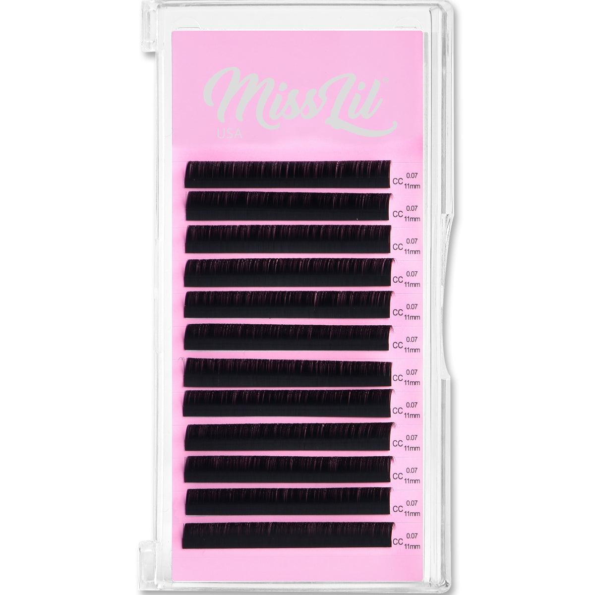 0.07 11mm CC Curl Lash Extensions - Miss Lil USA Wholesale