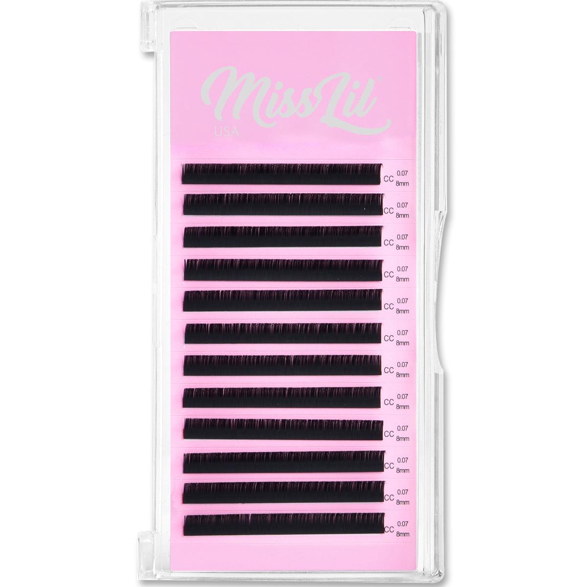 0.07 8mm CC Curl Lash Extensions - Miss Lil USA Wholesale