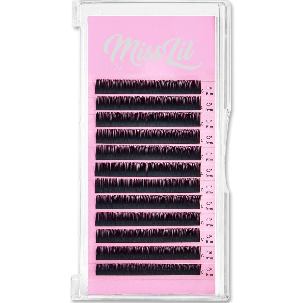 0.07 9mm C Curl Lash Extensions - Miss Lil USA Wholesale