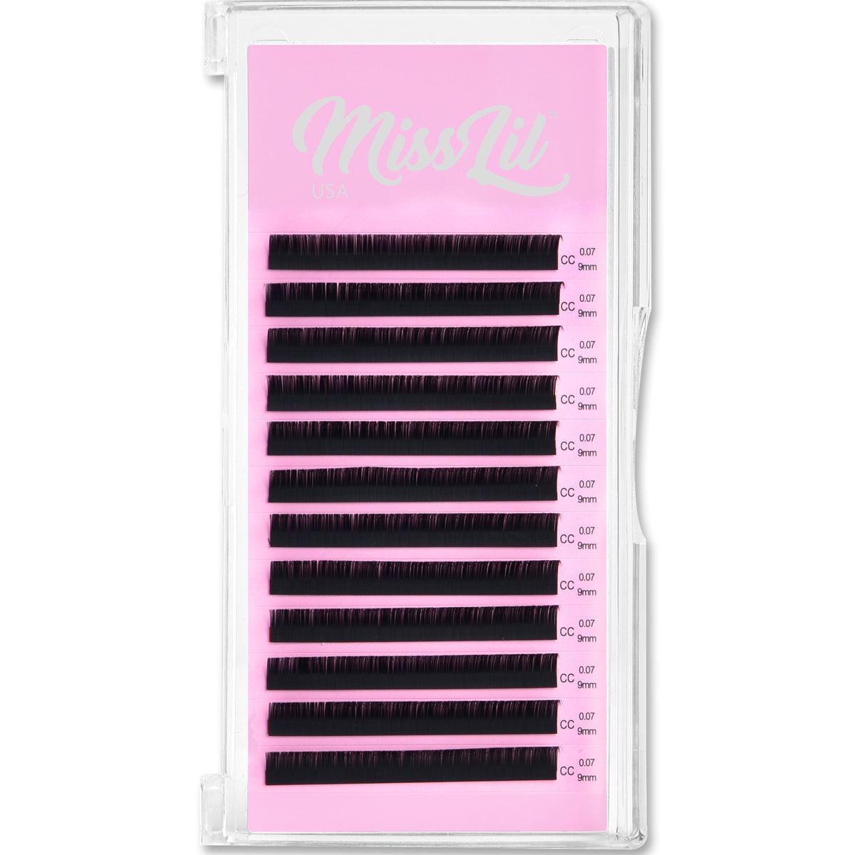 0.07 9mm CC Curl Lash Extensions - Miss Lil USA Wholesale