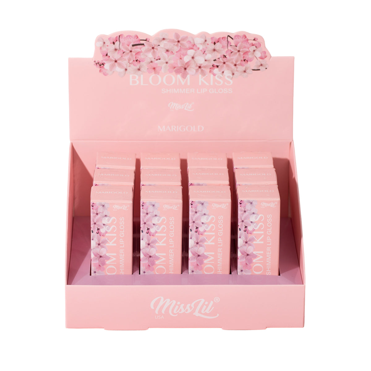 BLOOM KISS SHIMMER LIP GLOSS- MARIGOLD (12 PCS)