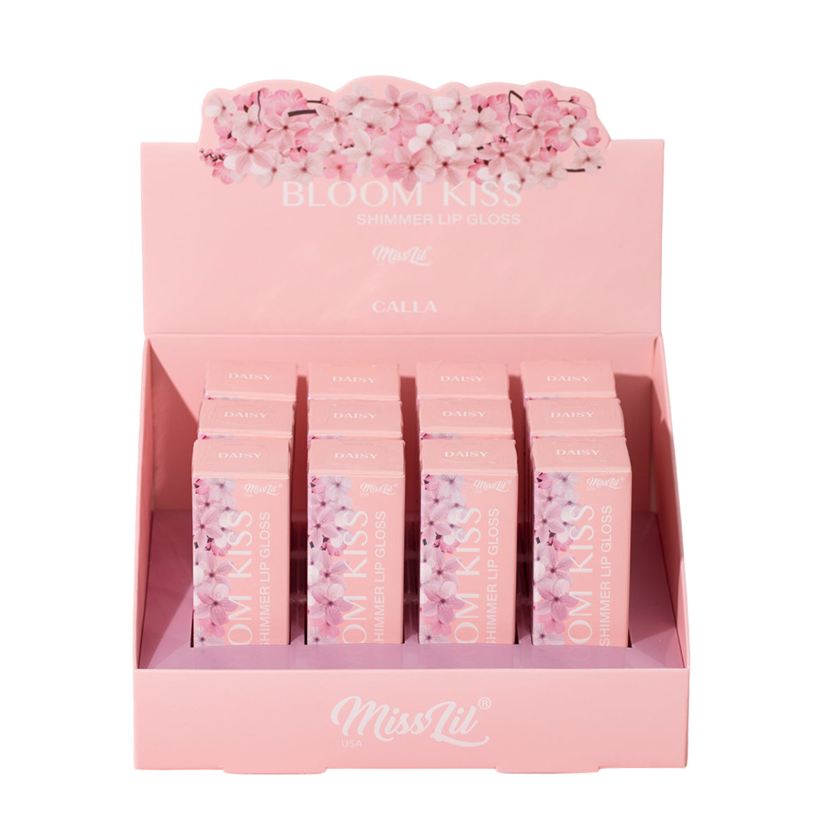 BLOOM KISS SHIMMER LIP GLOSS- CALLA (12 PCS)