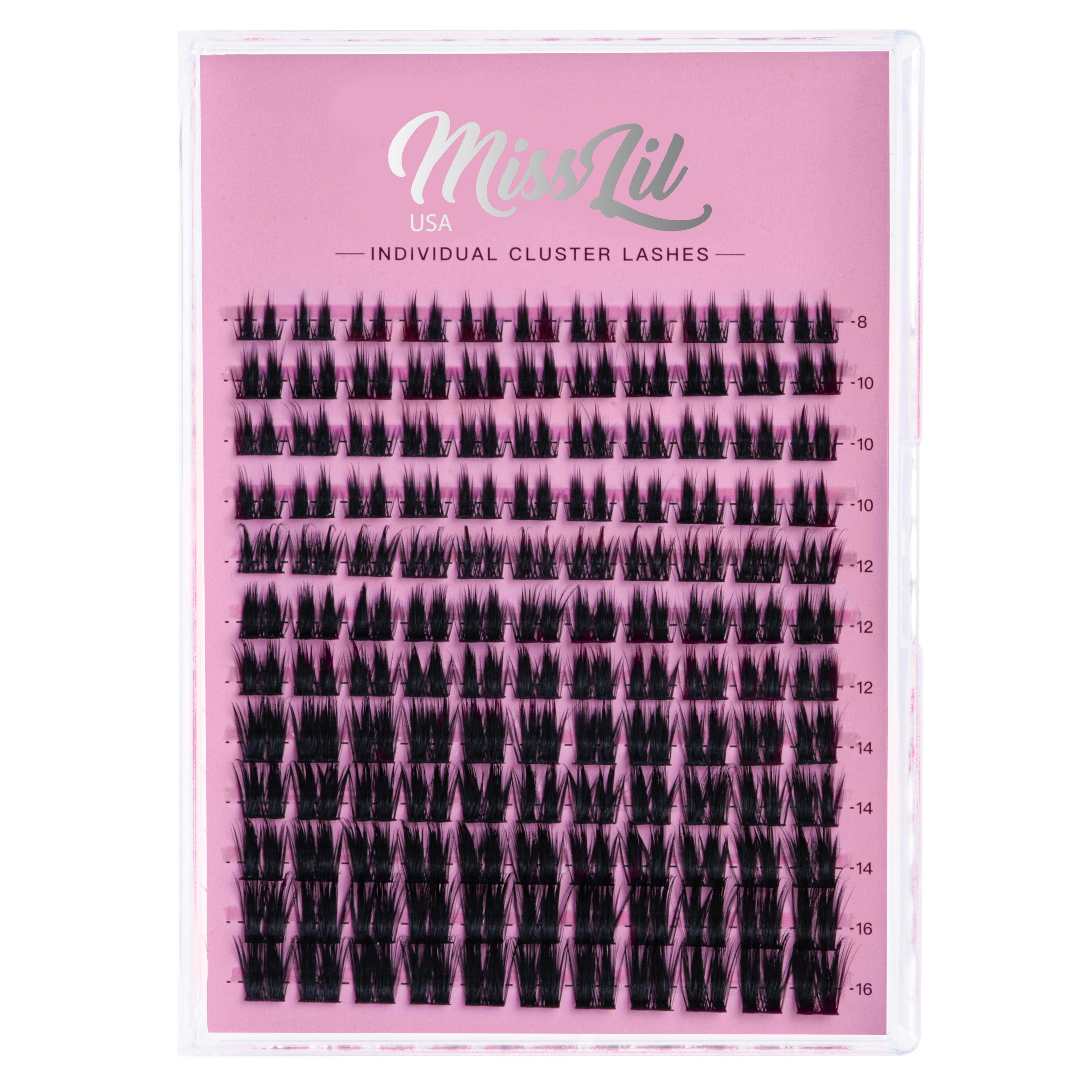 DIY Cluster eyelash extensions AD-45 (Large Mixed Tray) - Miss Lil USA Wholesale