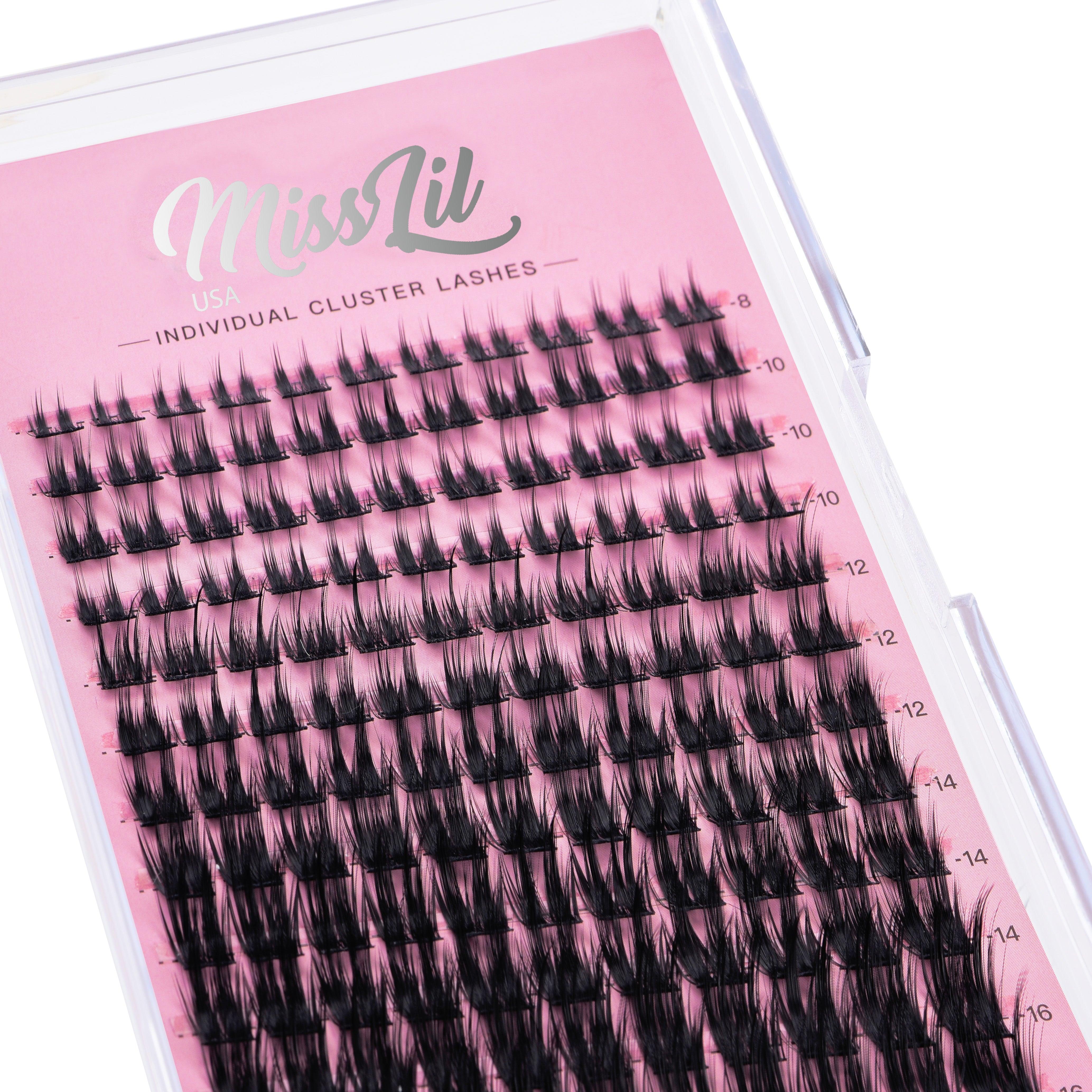 DIY Individual Cluster eyelash extensions AD-45 (Large Mixed Tray) - Miss Lil USA Wholesale