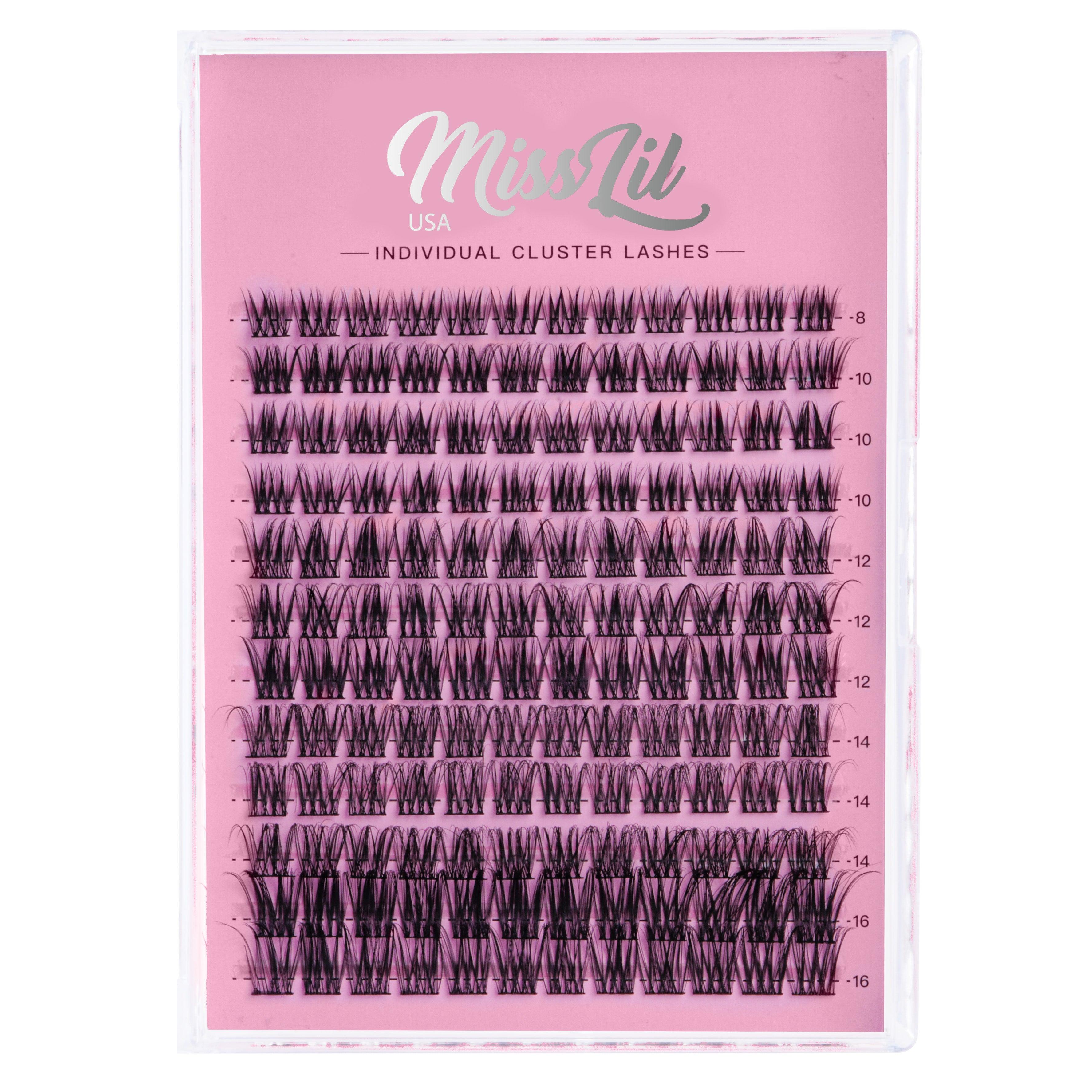 DIY Cluster Lashes AD-12 (Large Mixed Tray) - Miss Lil USA Wholesale