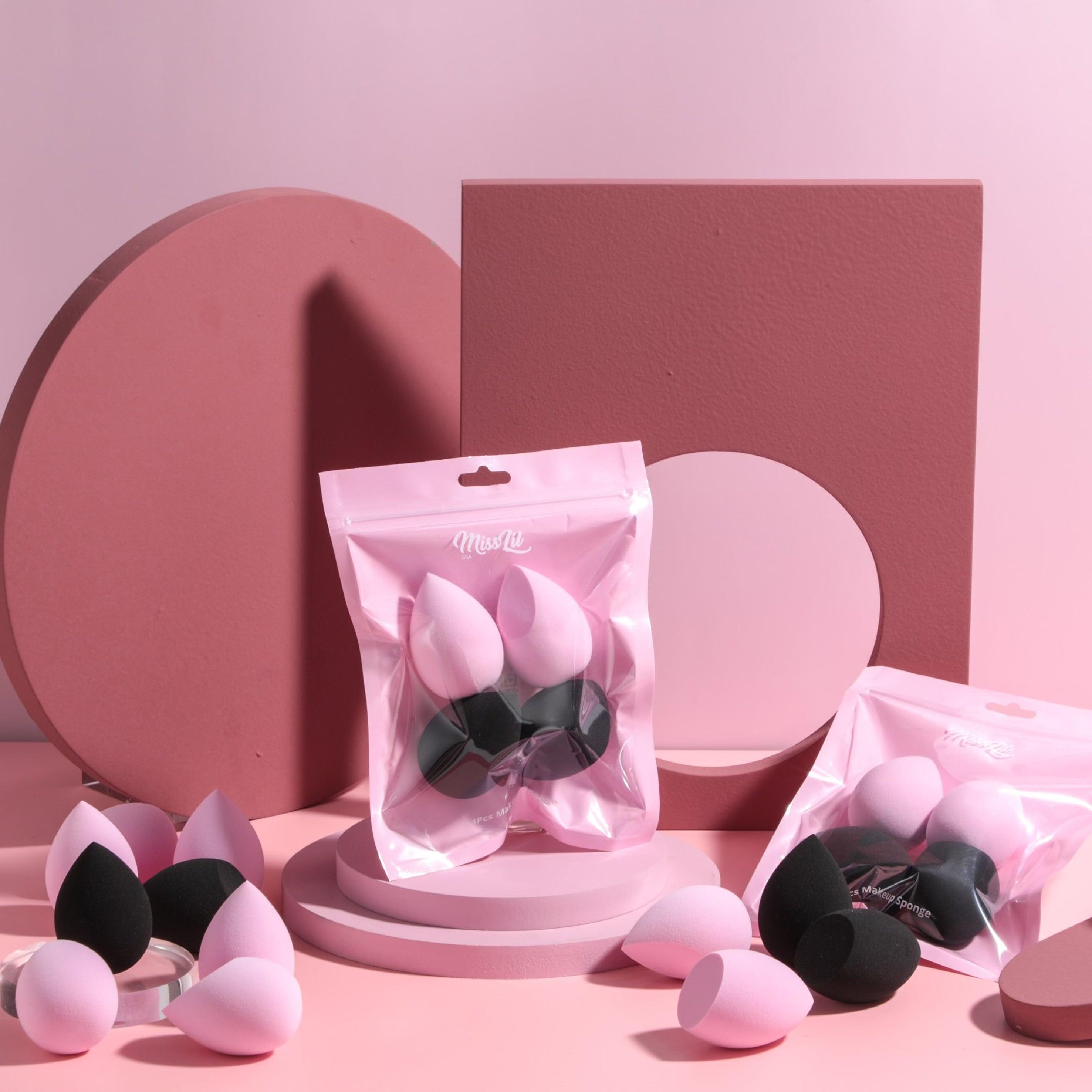 Makeup blender sponges black and pink - Miss Lil USA Wholesale