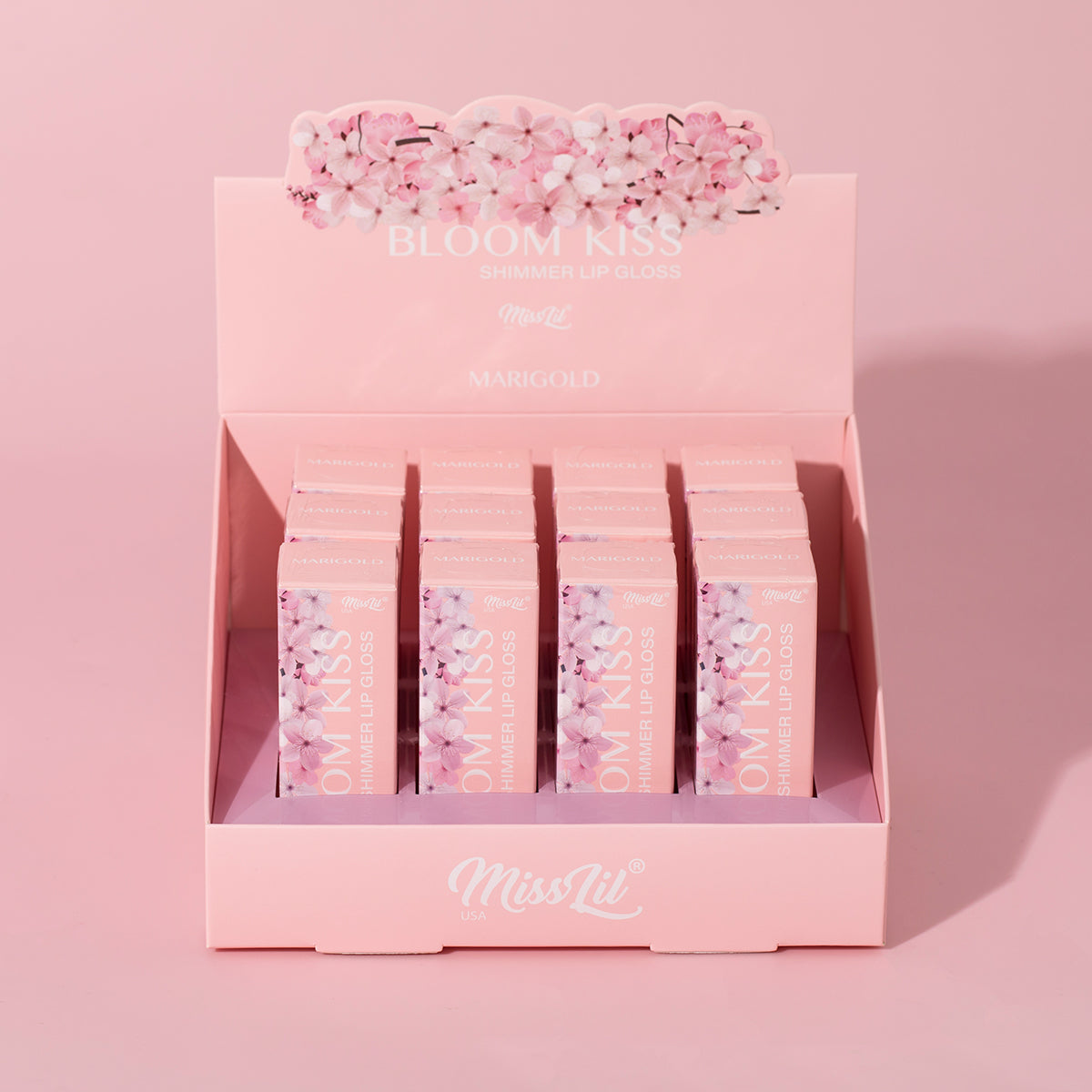 BLOOM KISS SHIMMER LIP GLOSS- MARIGOLD (12 PCS)
