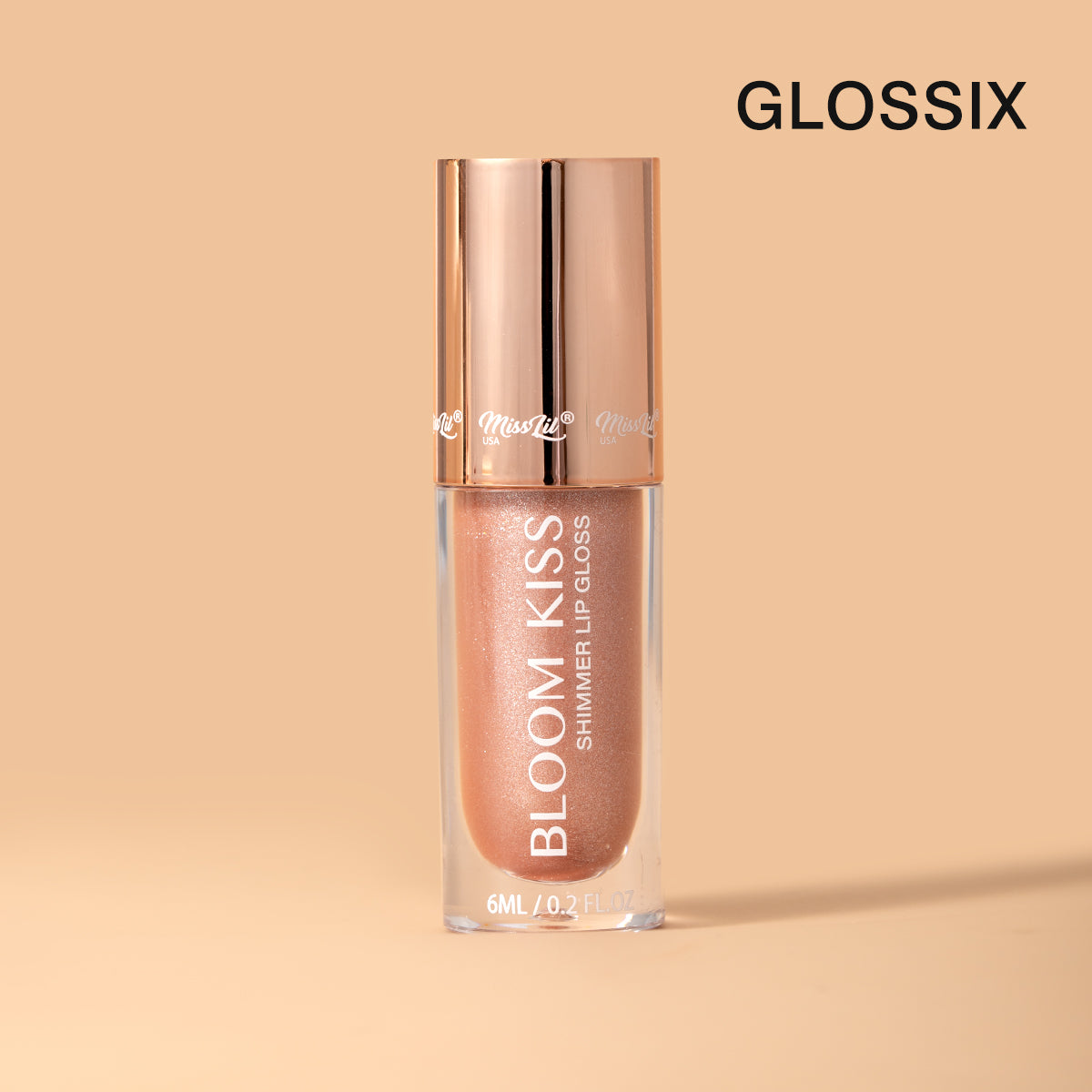 BLOOM KISS SHIMMER LIP GLOSS- GLAMING GOLD (Set of 72)
