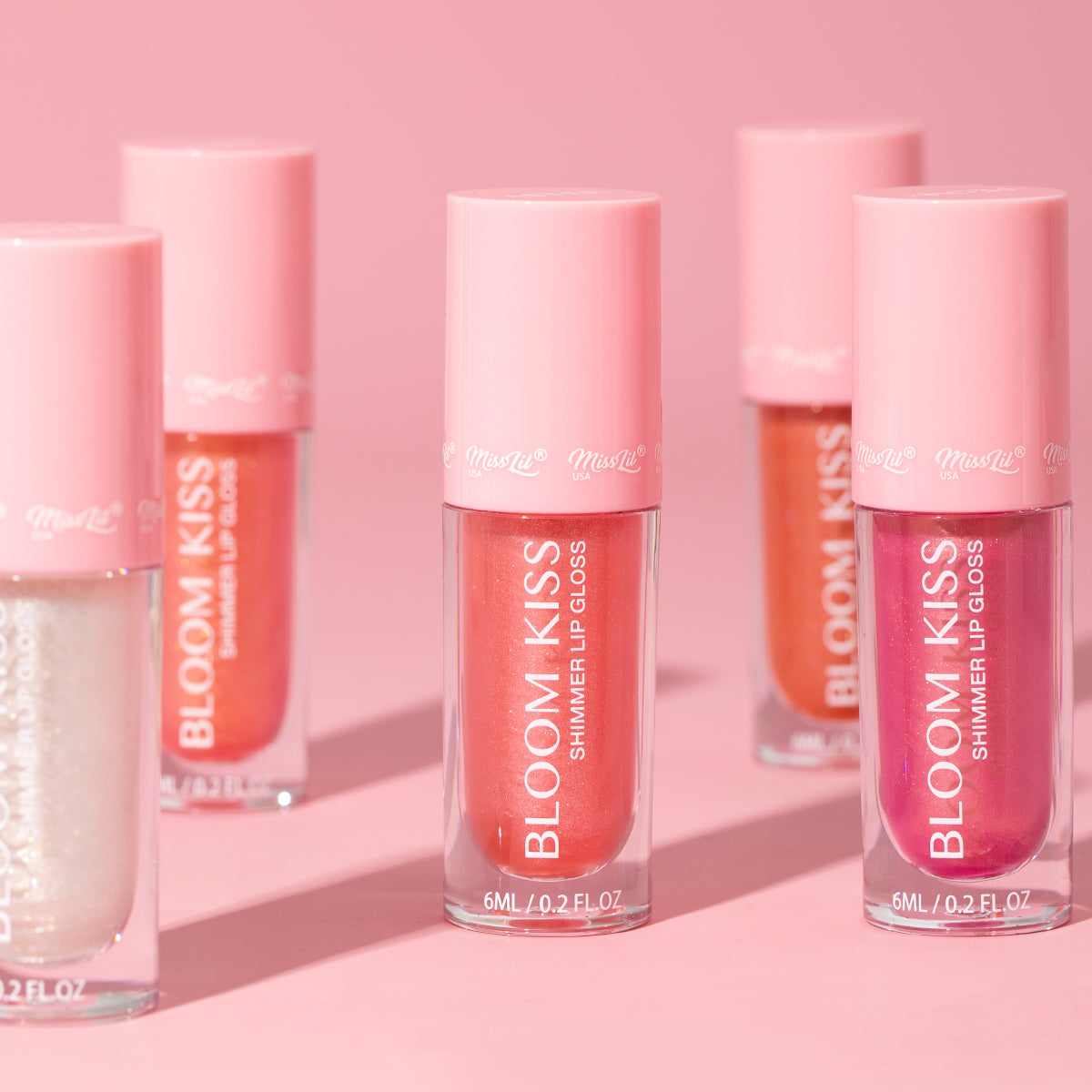 BLOOM KISS SHIMMER LIP GLOSS- GLAM SHADES (Set of 72)