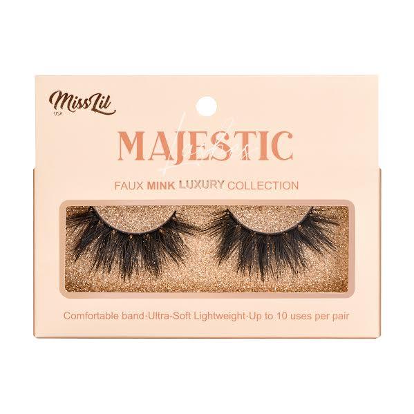 1-Pair Lashes-Majestic Collection #2 (Pack of 12) - Miss Lil USA Wholesale