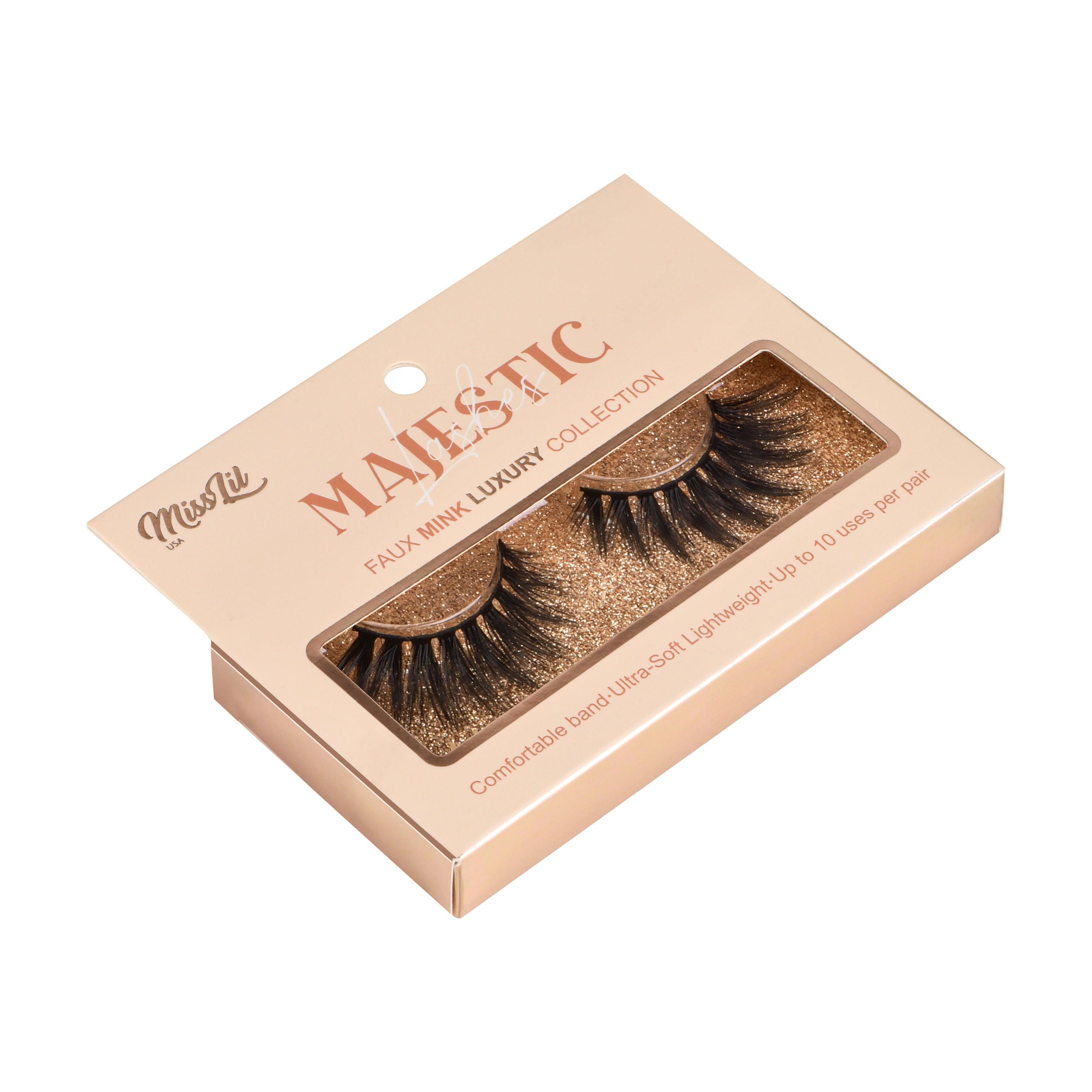 1 Pair Lashes-Majestic Collection #3 (Pack of 12) - Miss Lil USA Wholesale