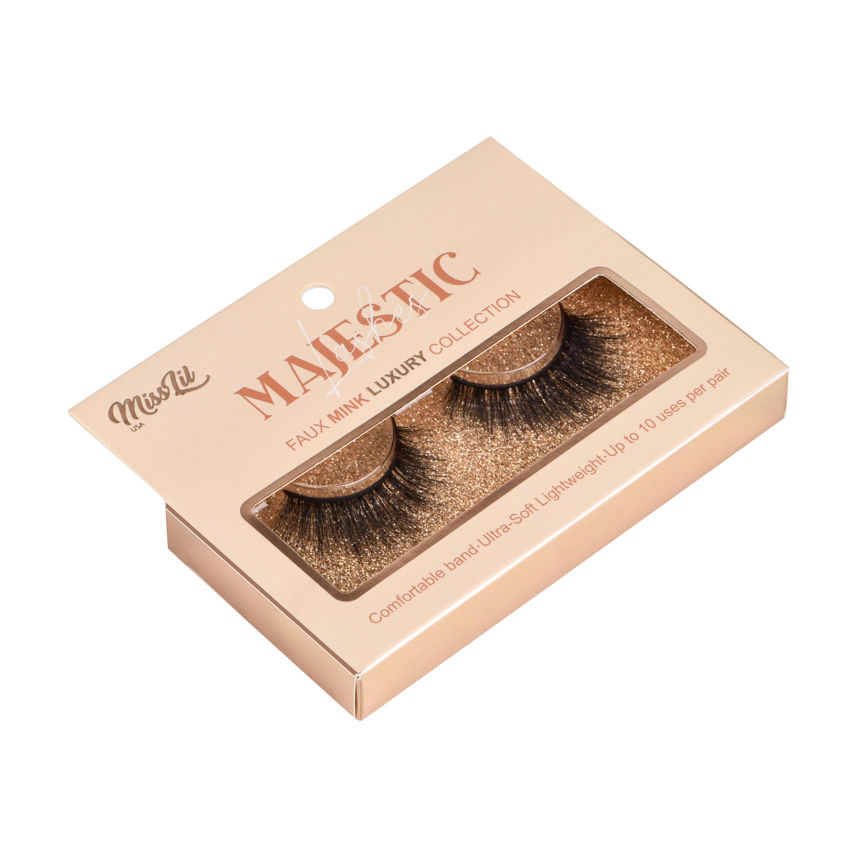 1 Pair Lashes-Majestic Collection #7 (Pack of 12) - Miss Lil USA Wholesale