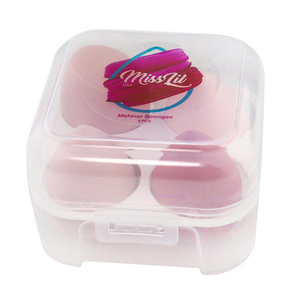 4 Pcs/Set Makeup Sponges #1 (Pack of 12) - Miss Lil USA Wholesale