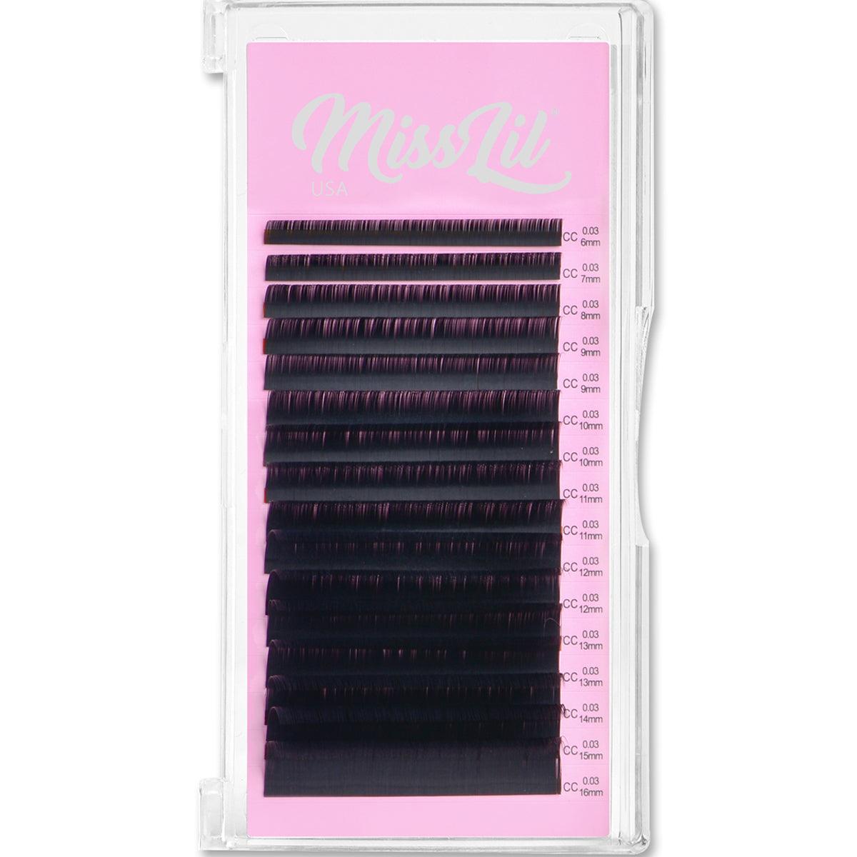 0.03 CC Curl Lash Extensions (Mixed Tray) - Miss Lil USA Wholesale
