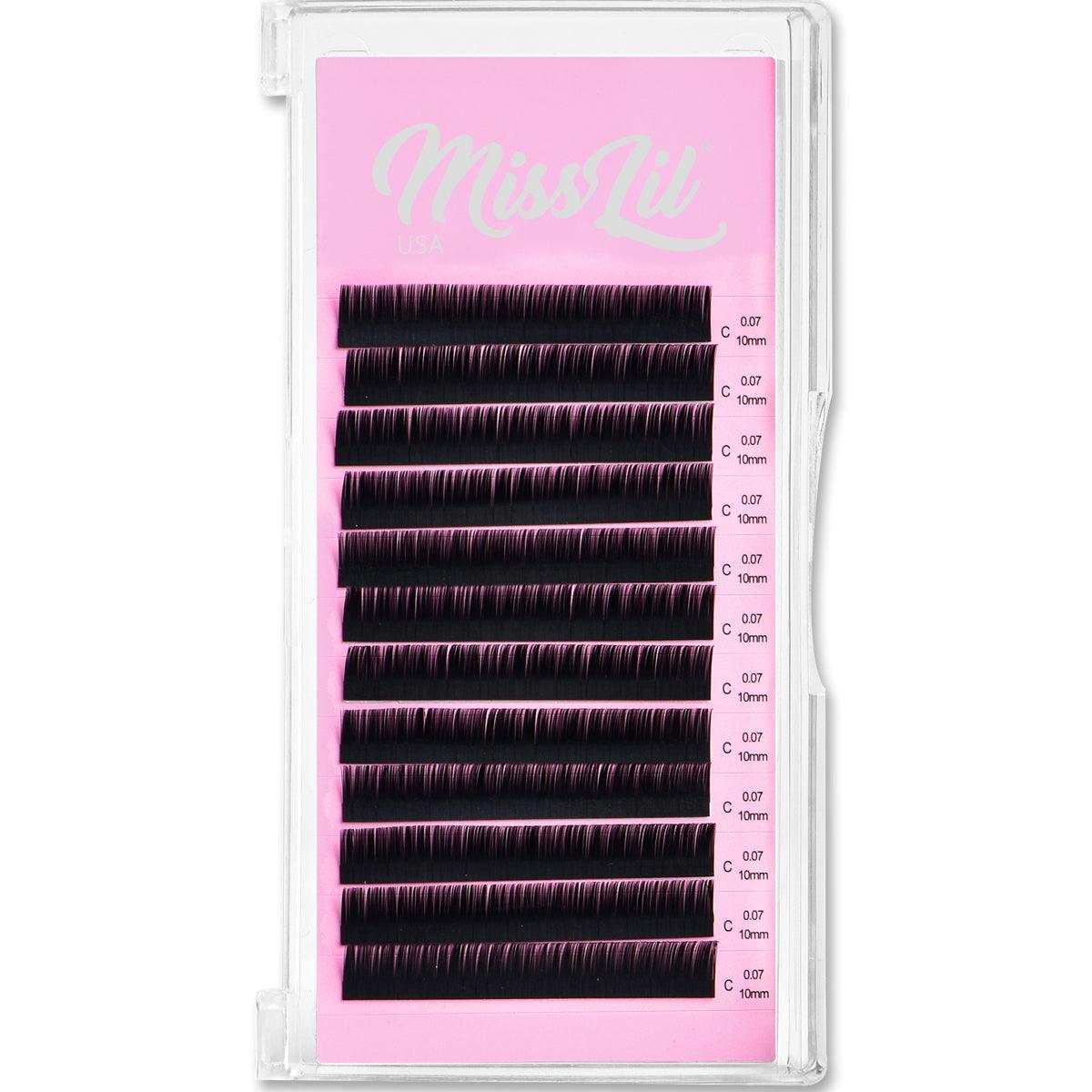 0.07 10mm C Curl Lash Extensions - Miss Lil USA Wholesale