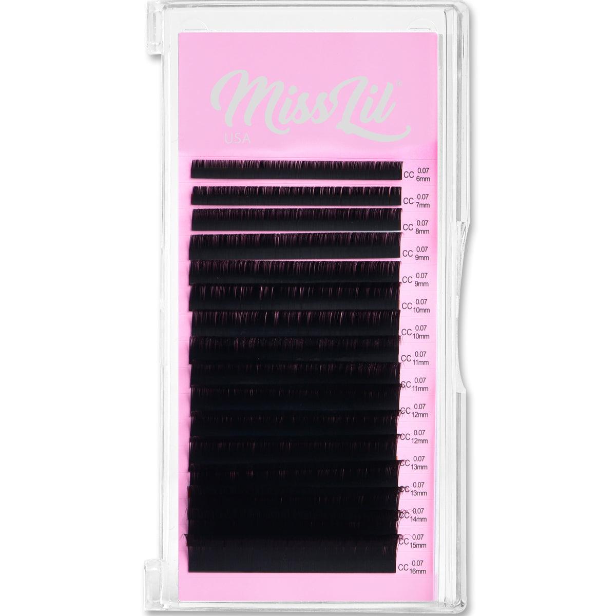0.07 CC Curl Lash Extensions (Mixed Tray) - Miss Lil USA Wholesale