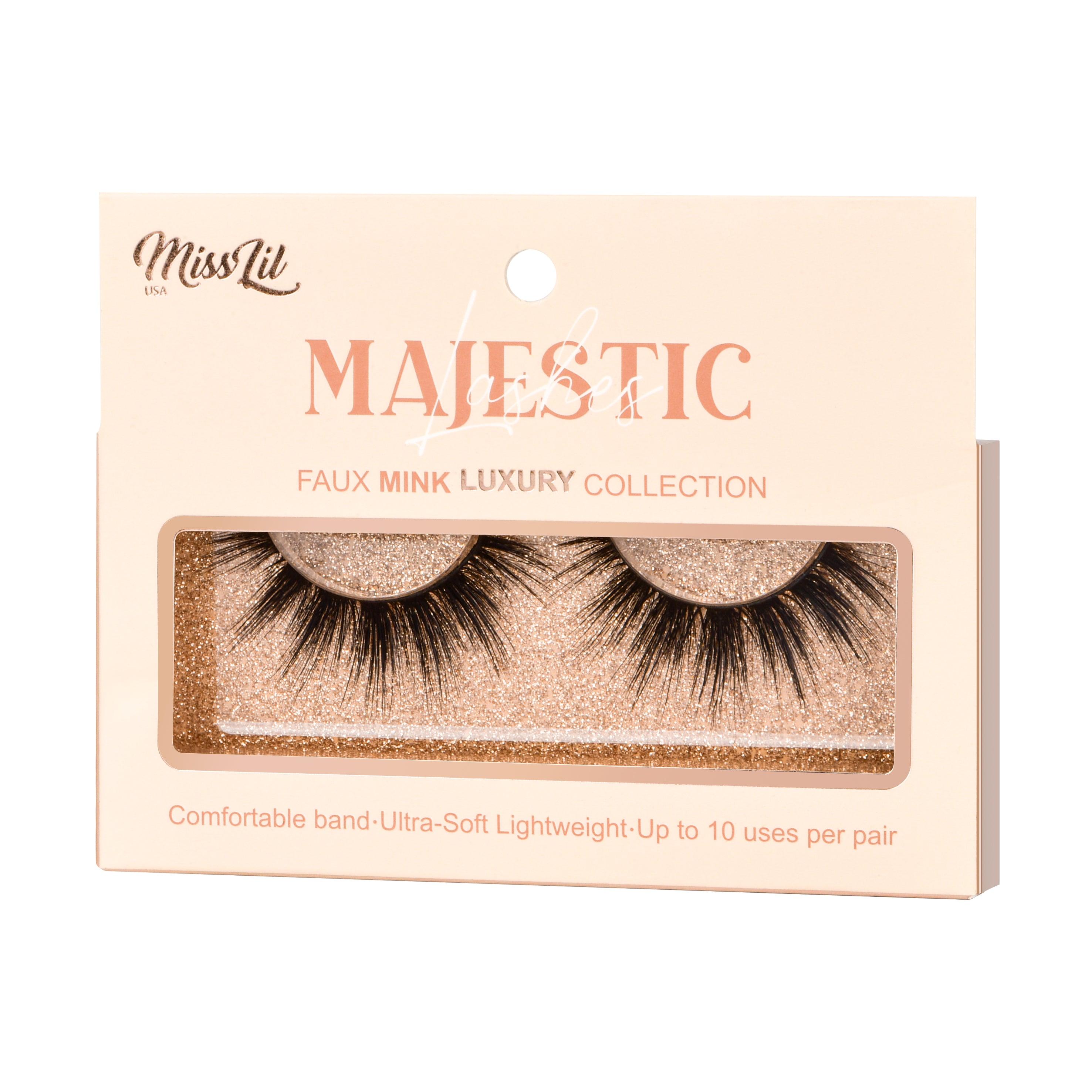 1 Pair Lashes-Majestic Collection #12 (Pack of 12) - Miss Lil USA Wholesale