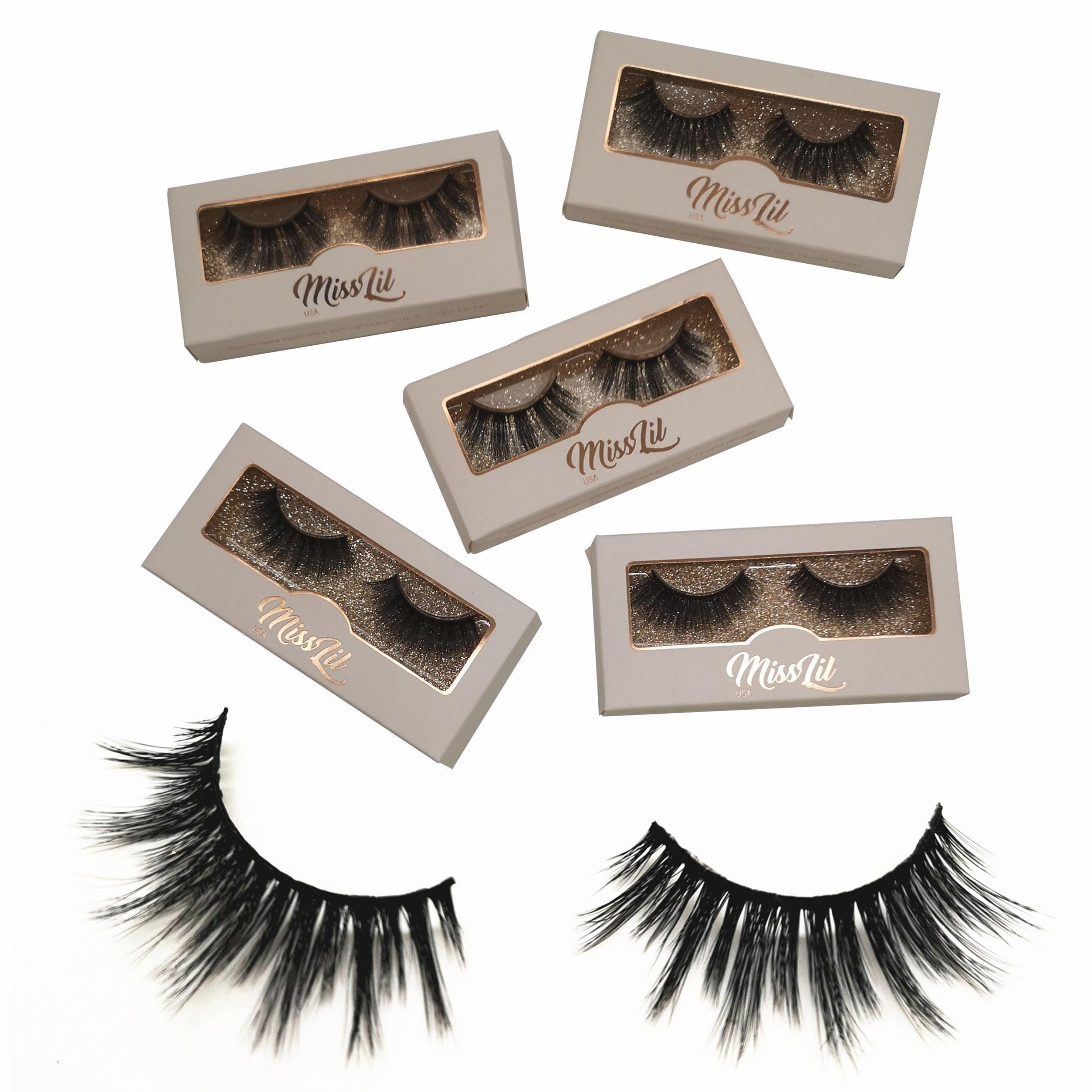 1 Pair Miss Lil USA Lashes #10 (Pack of 12) - Miss Lil USA Wholesale