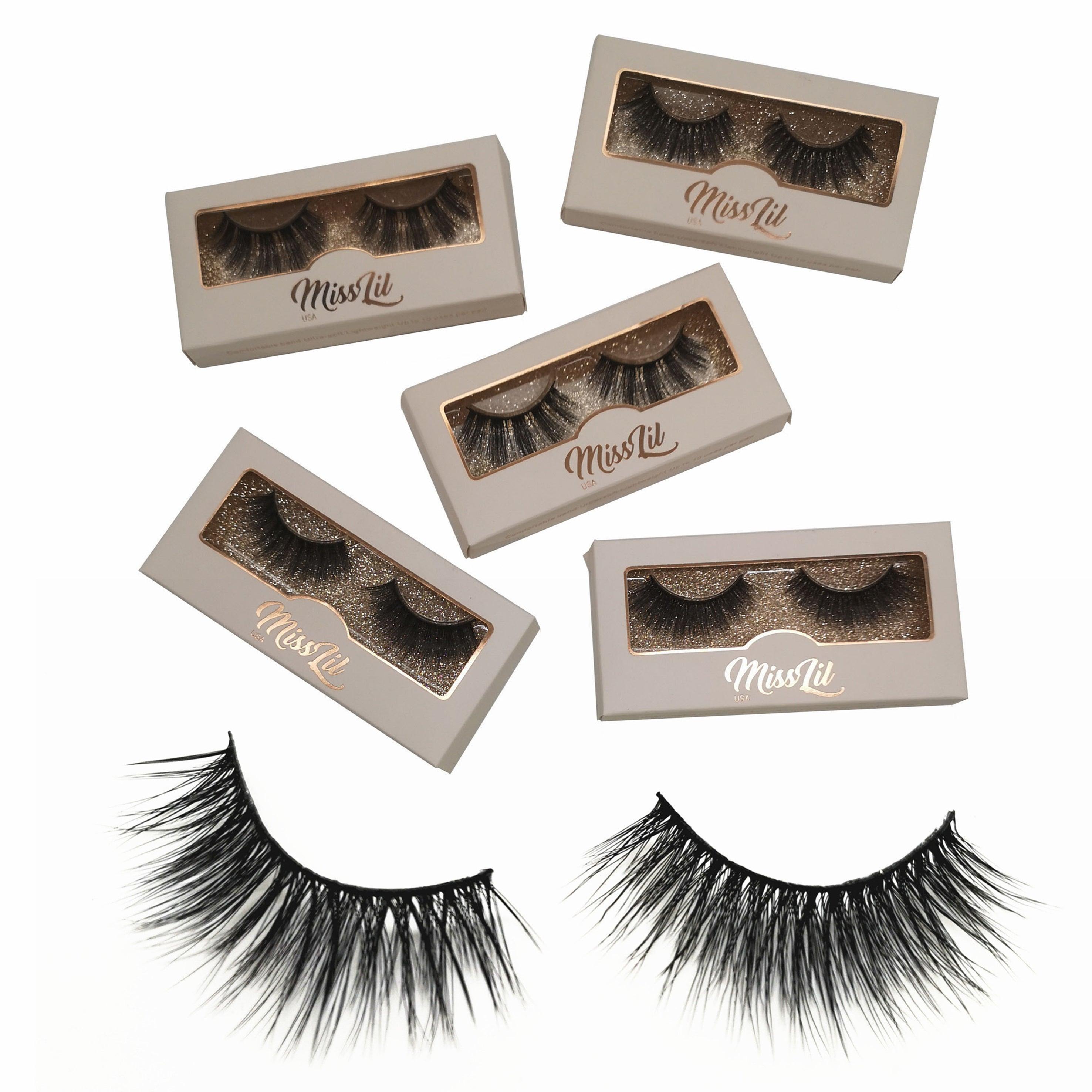 1 Pair Miss Lil USA Lashes #13 (Pack of 12) - Miss Lil USA Wholesale