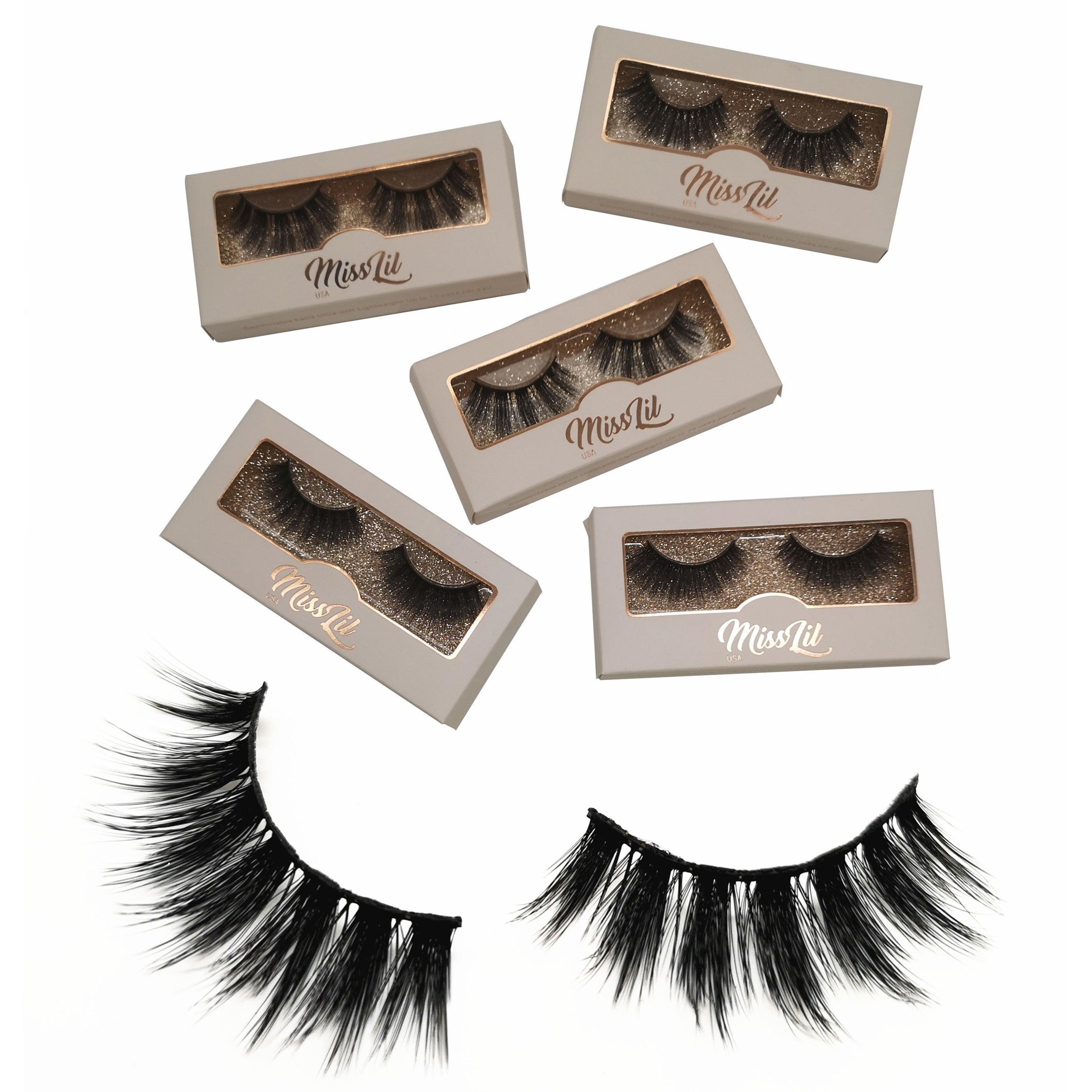 1 Pair Miss Lil USA Lashes #14 (Pack of 12) - Miss Lil USA Wholesale