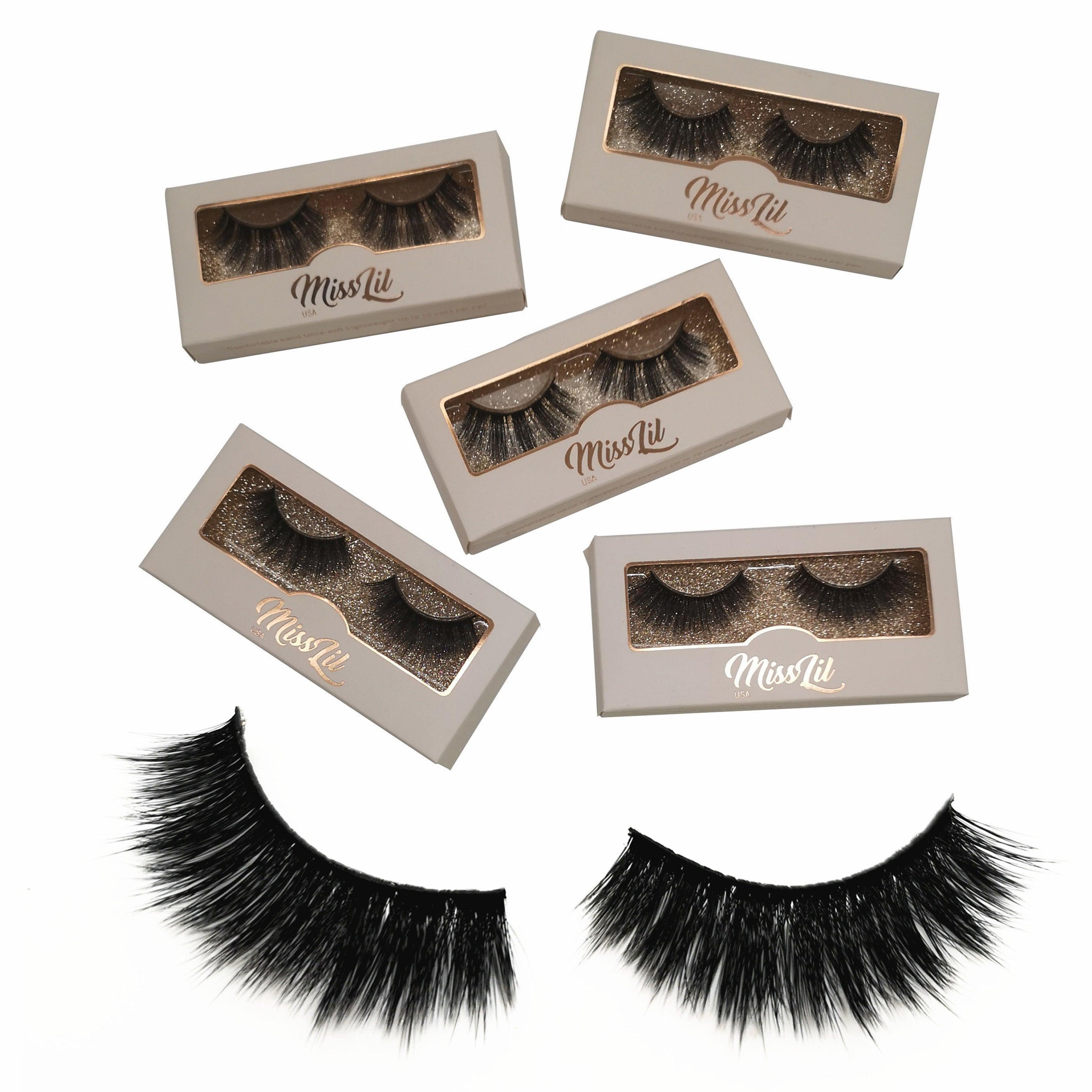 1 Pair Miss Lil USA Lashes #17 (Pack of 12) - Miss Lil USA Wholesale
