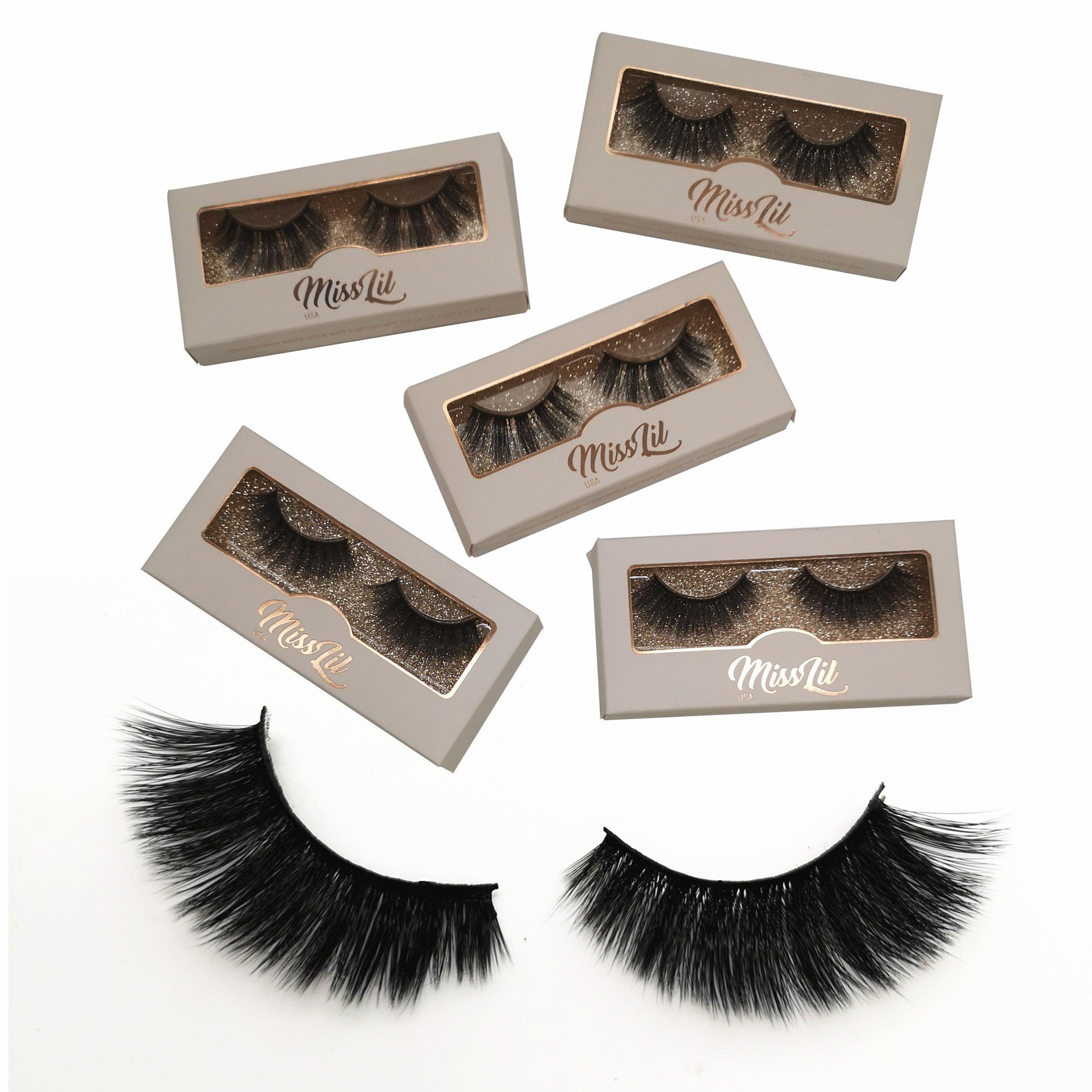 1 Pair Miss Lil USA Lashes #19 (Pack of 12) - Miss Lil USA Wholesale