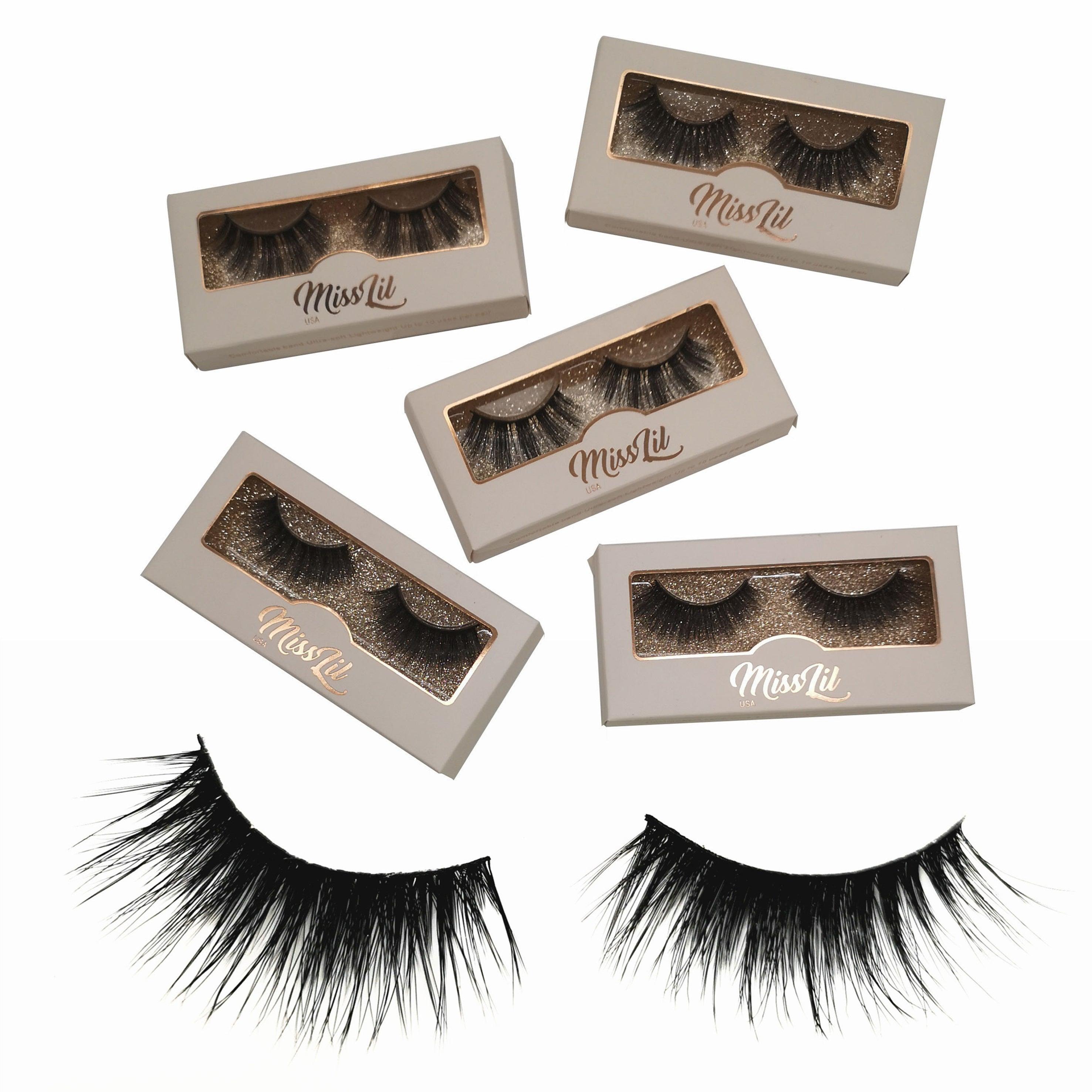 1 Pair Miss Lil USA Lashes #2 (Pack of 12) - Miss Lil USA Wholesale