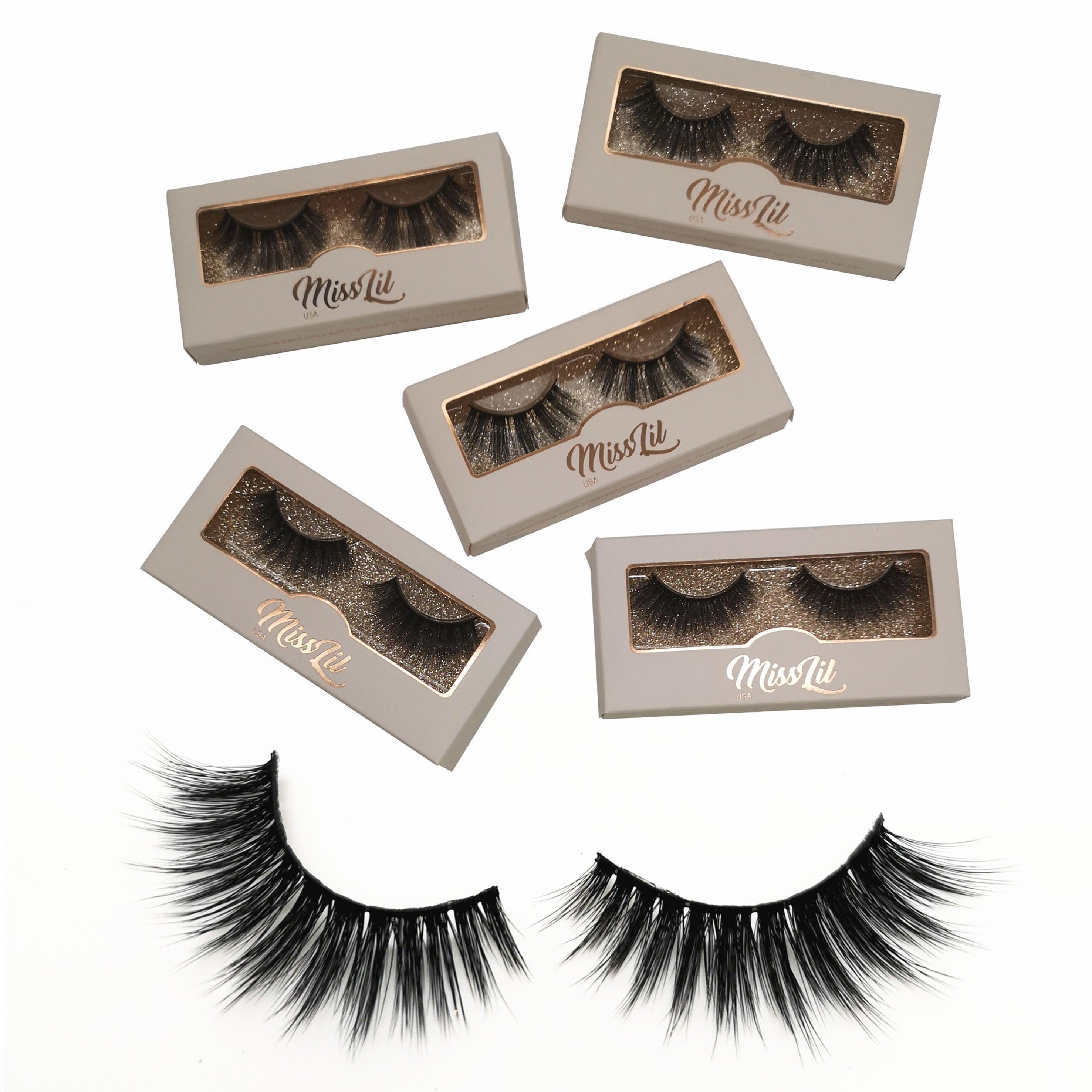 1 Pair Miss Lil USA Lashes #20 (Pack of 12) - Miss Lil USA Wholesale