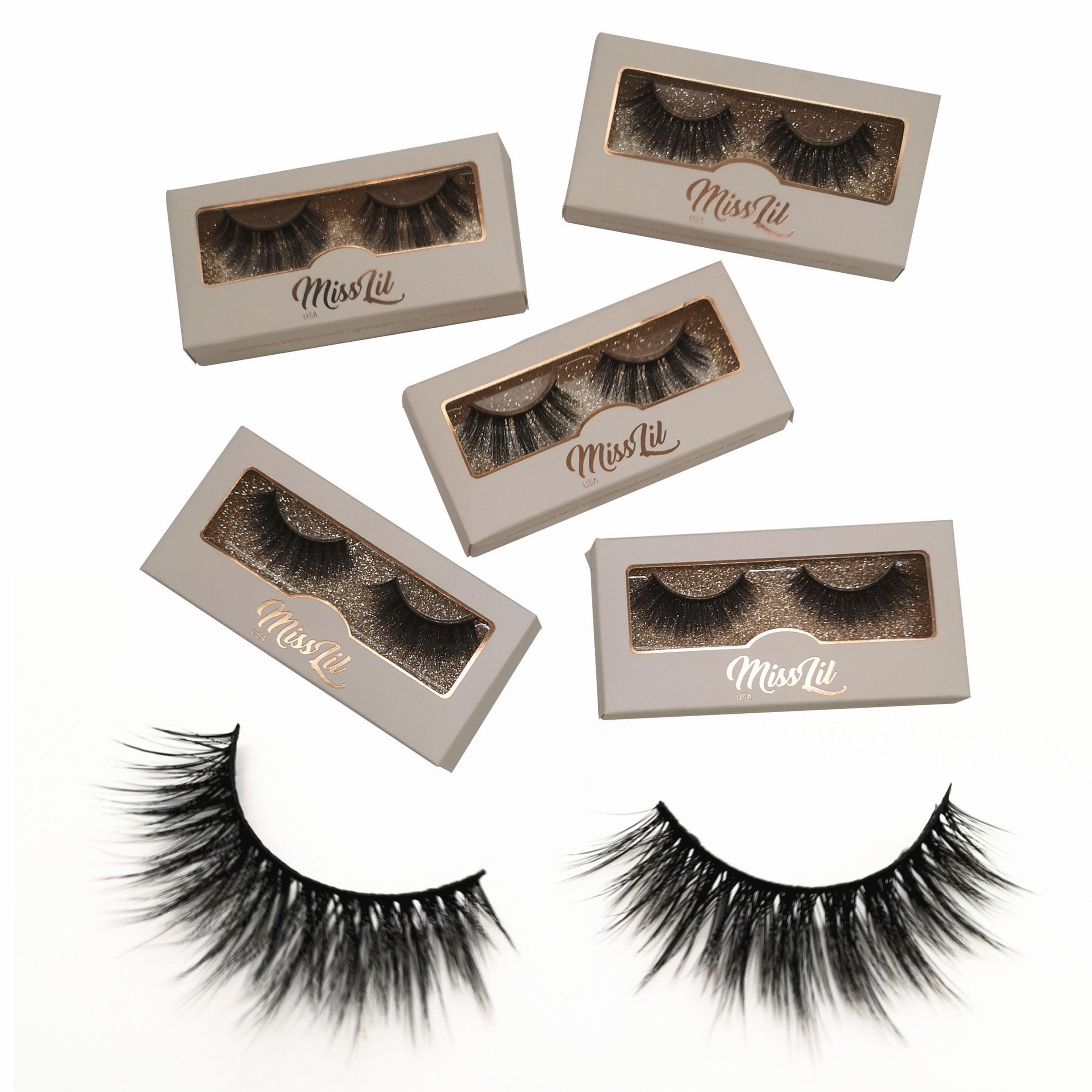 1 Pair Miss Lil USA Lashes #22 (Pack of 12) - Miss Lil USA Wholesale
