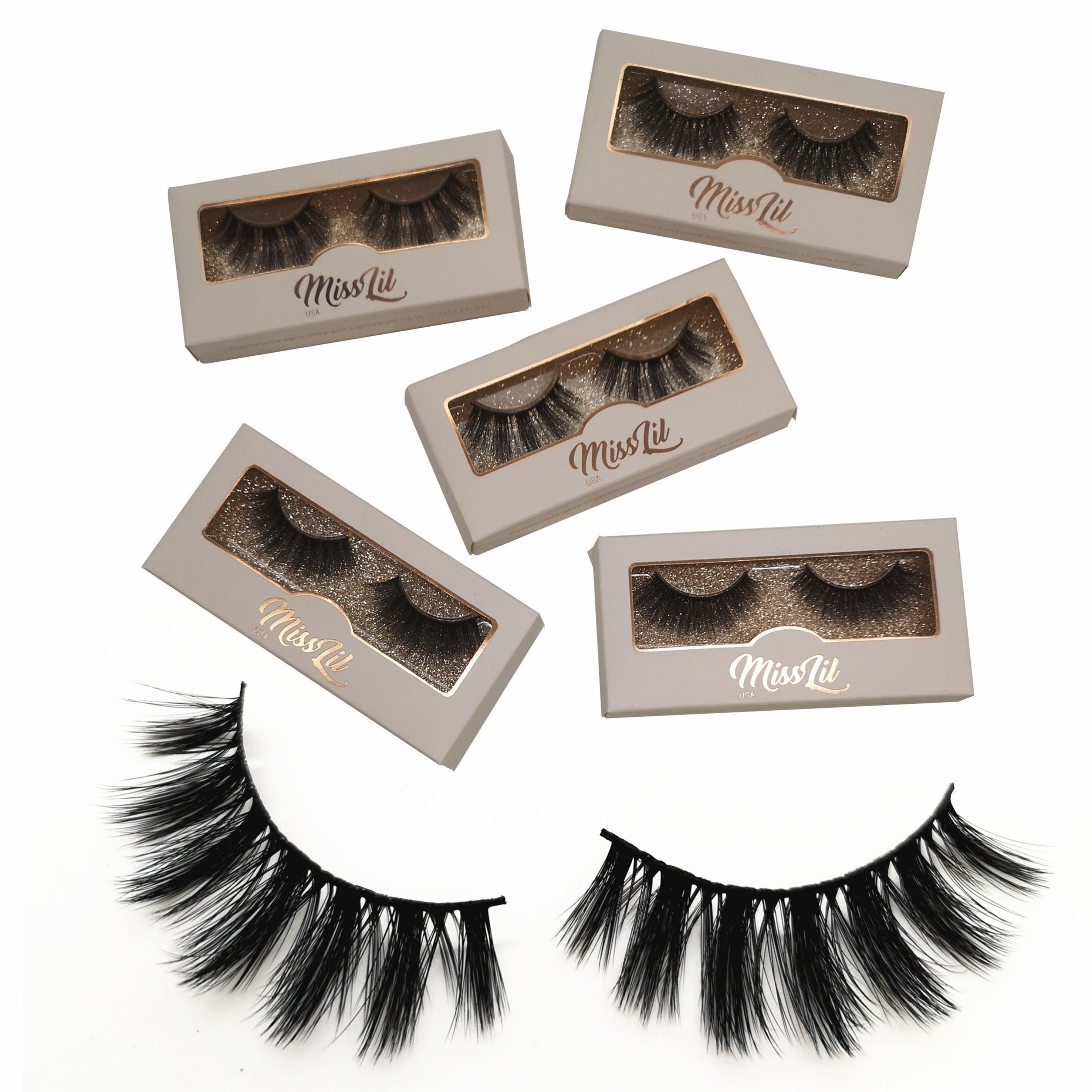 1 Pair Miss Lil USA Lashes #24 (Pack of 12) - Miss Lil USA Wholesale