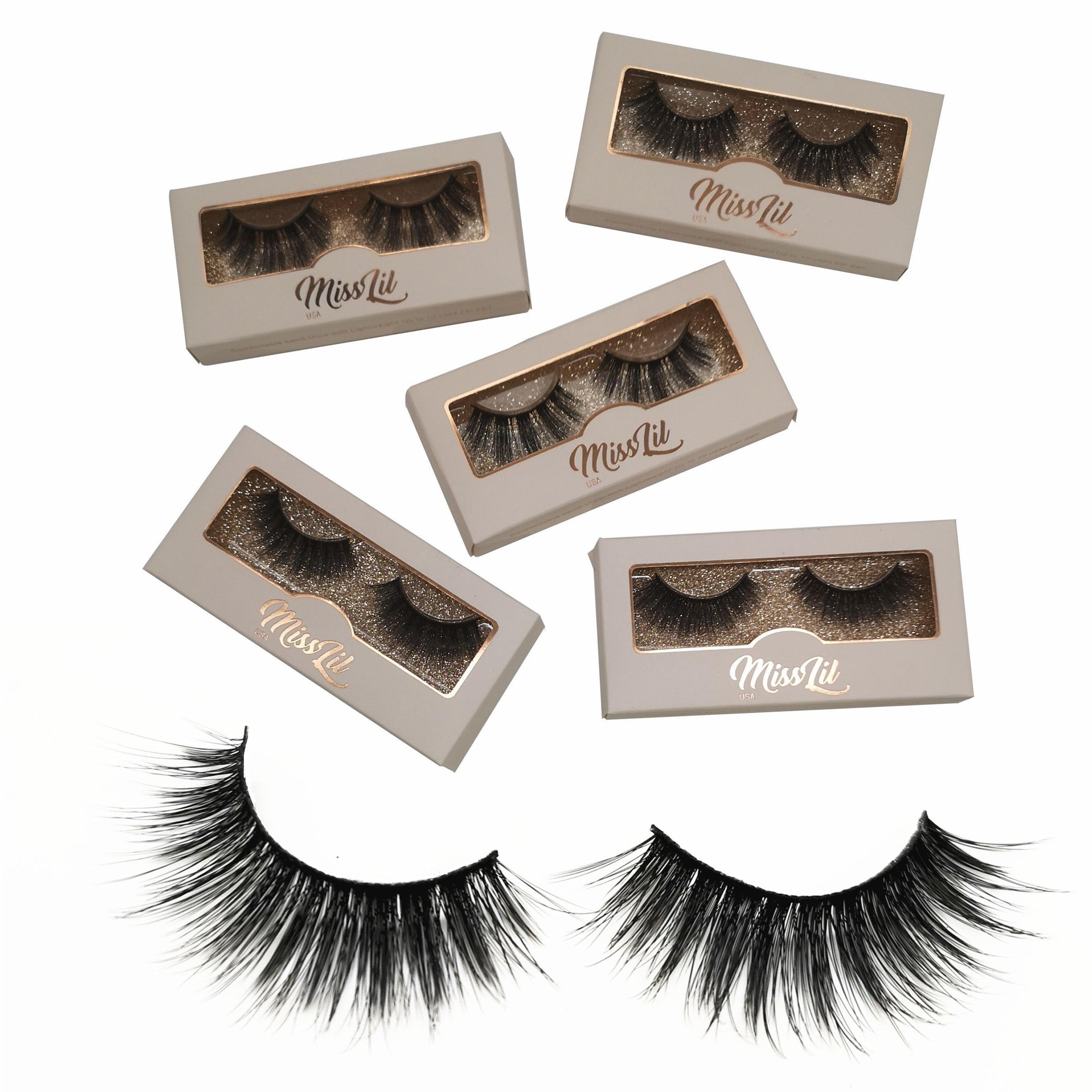 1 Pair Miss Lil USA Lashes #25 (Pack of 12) - Miss Lil USA Wholesale