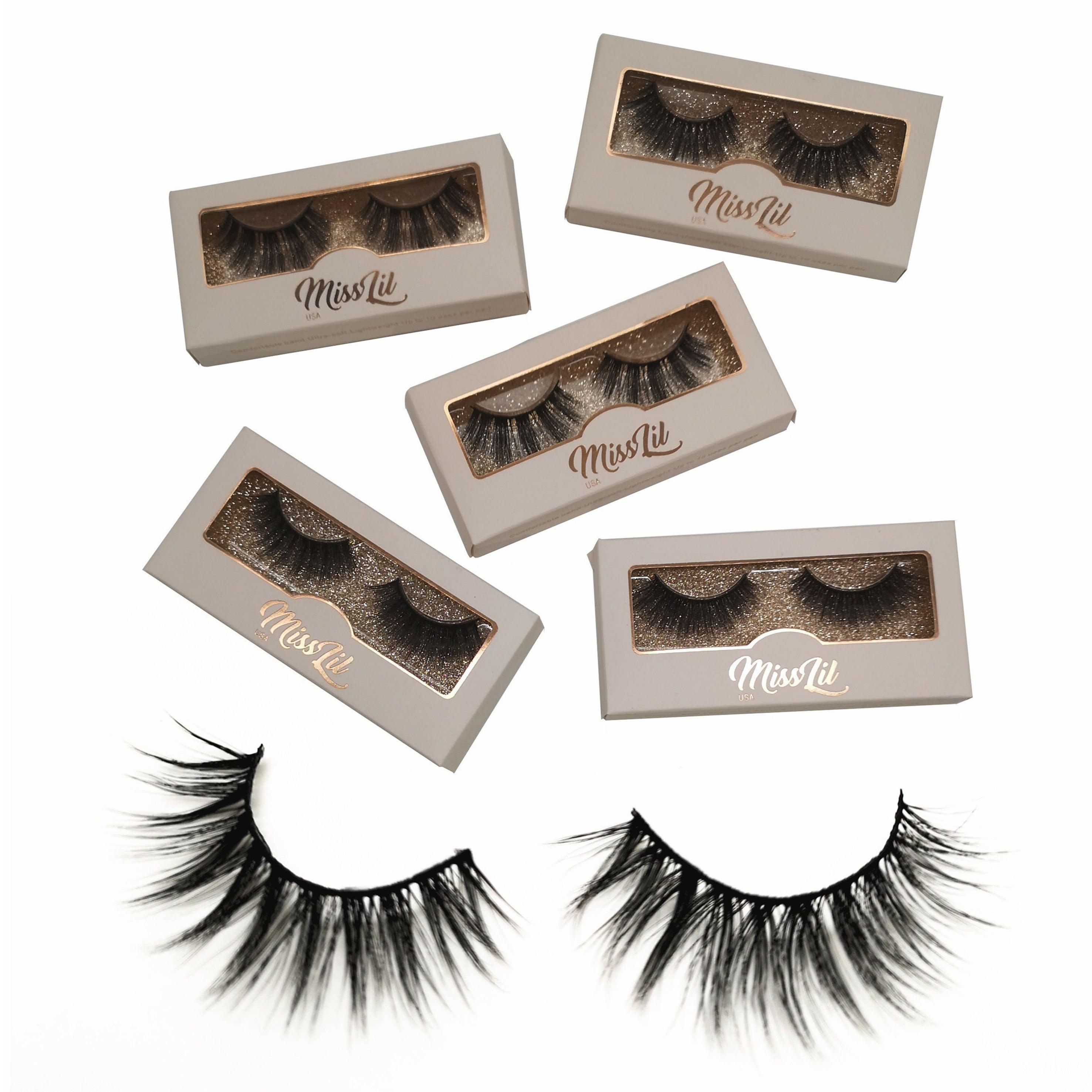 1 Pair Miss Lil USA Lashes #28 (Pack of 12) - Miss Lil USA Wholesale