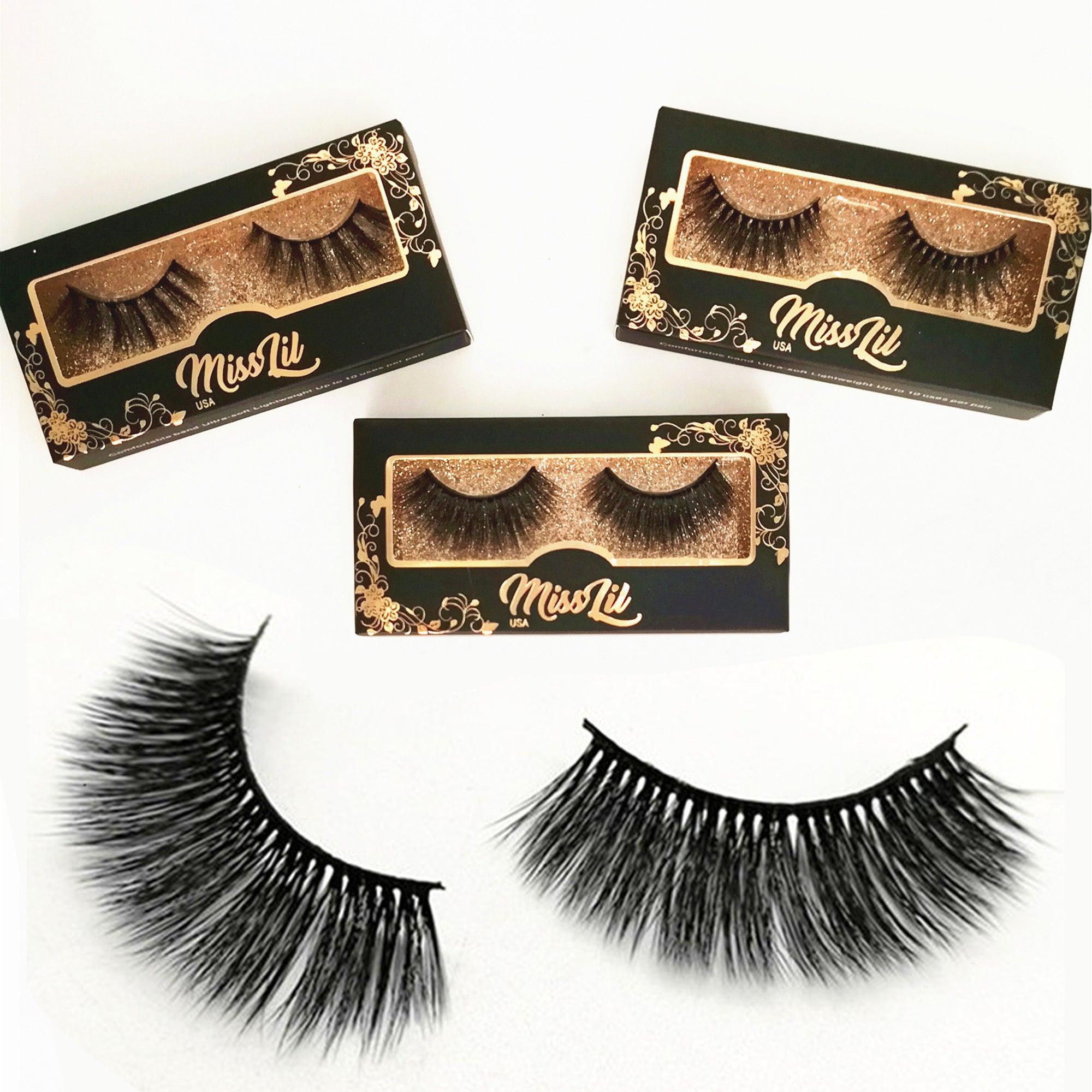1-Pair Miss Lil USA Lashes #32 (Pack of 12) - Miss Lil USA Wholesale