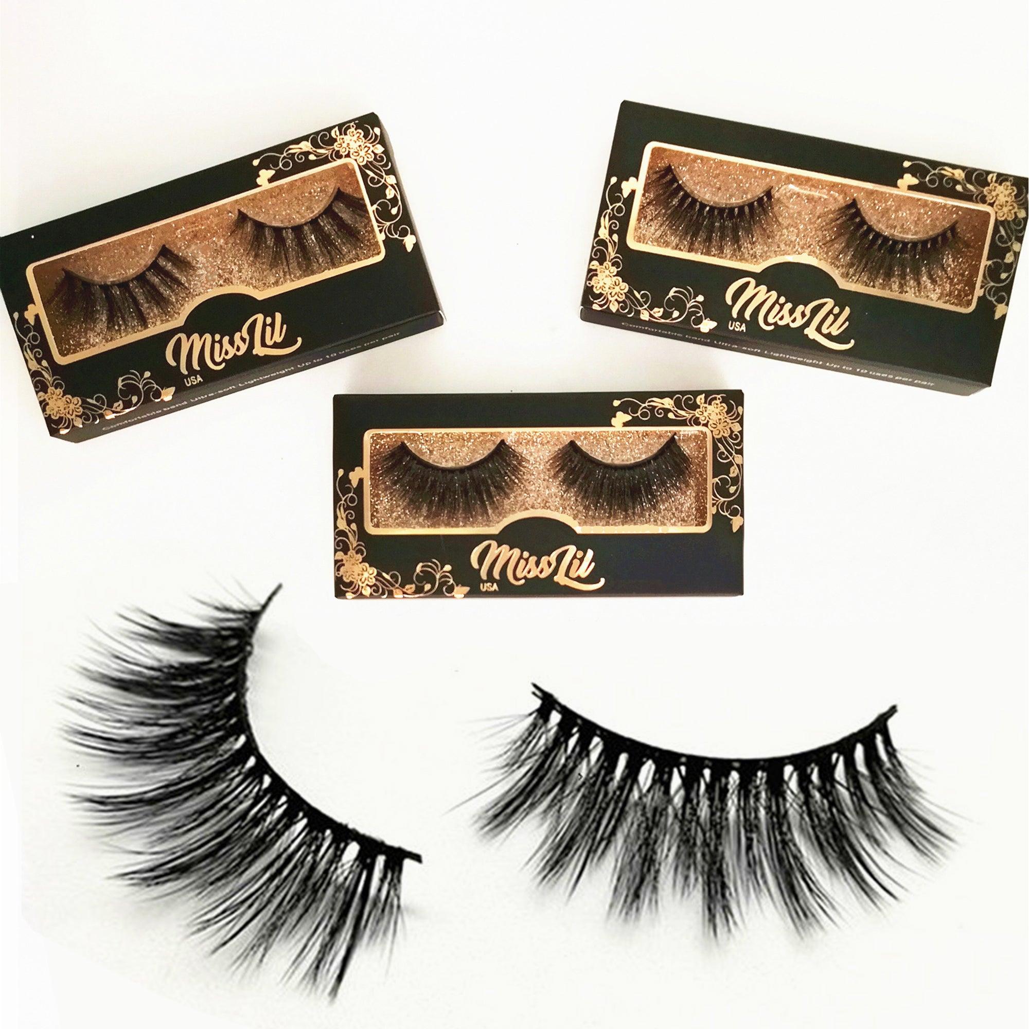 1-Pair Miss Lil USA Lashes #36 (Pack of 12) - Miss Lil USA Wholesale