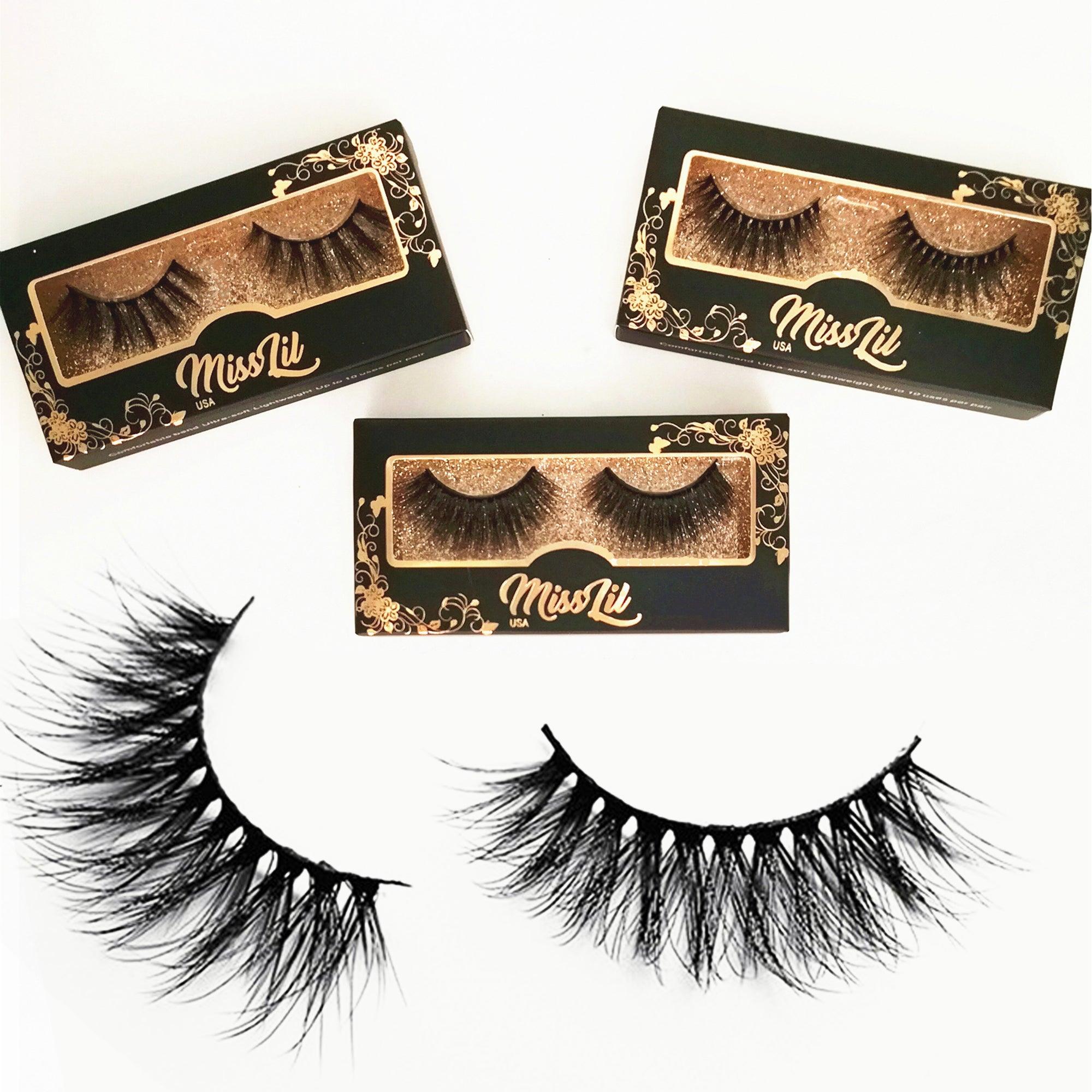 1-Pair Miss Lil USA Lashes #37 (Pack of 12) - Miss Lil USA Wholesale
