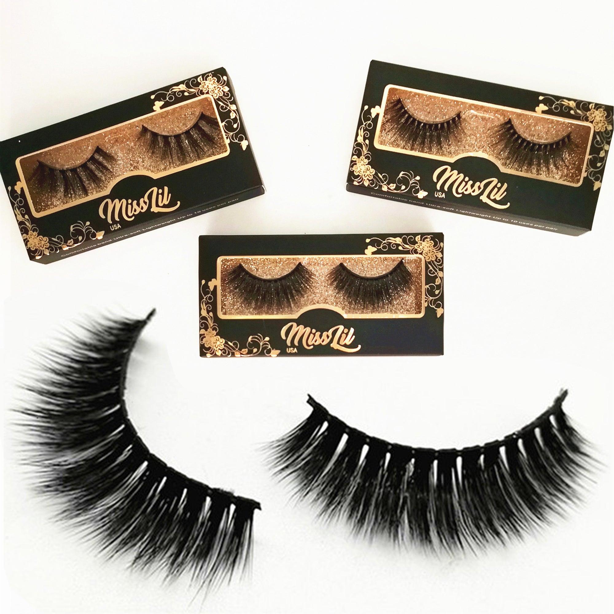 1-Pair Miss Lil USA Lashes #39 (Pack of 12) - Miss Lil USA Wholesale