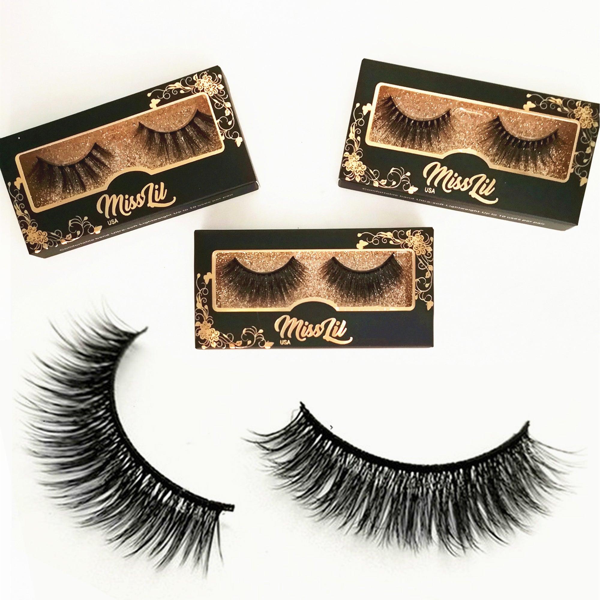 1-Pair Miss Lil USA Lashes #40 (Pack of 12) - Miss Lil USA Wholesale
