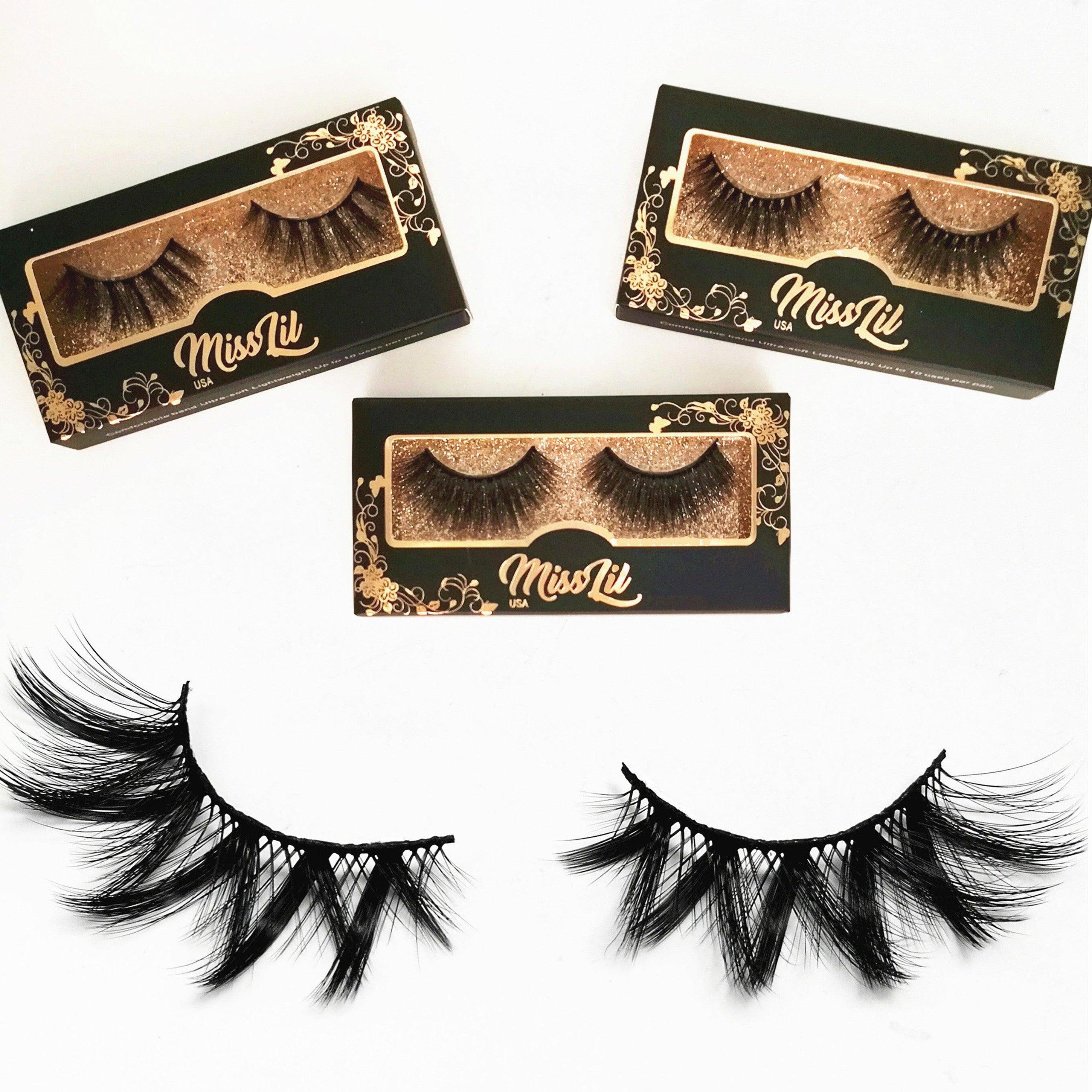 1-Pair Miss Lil USA Lashes #44 (Pack of 12) - Miss Lil USA Wholesale