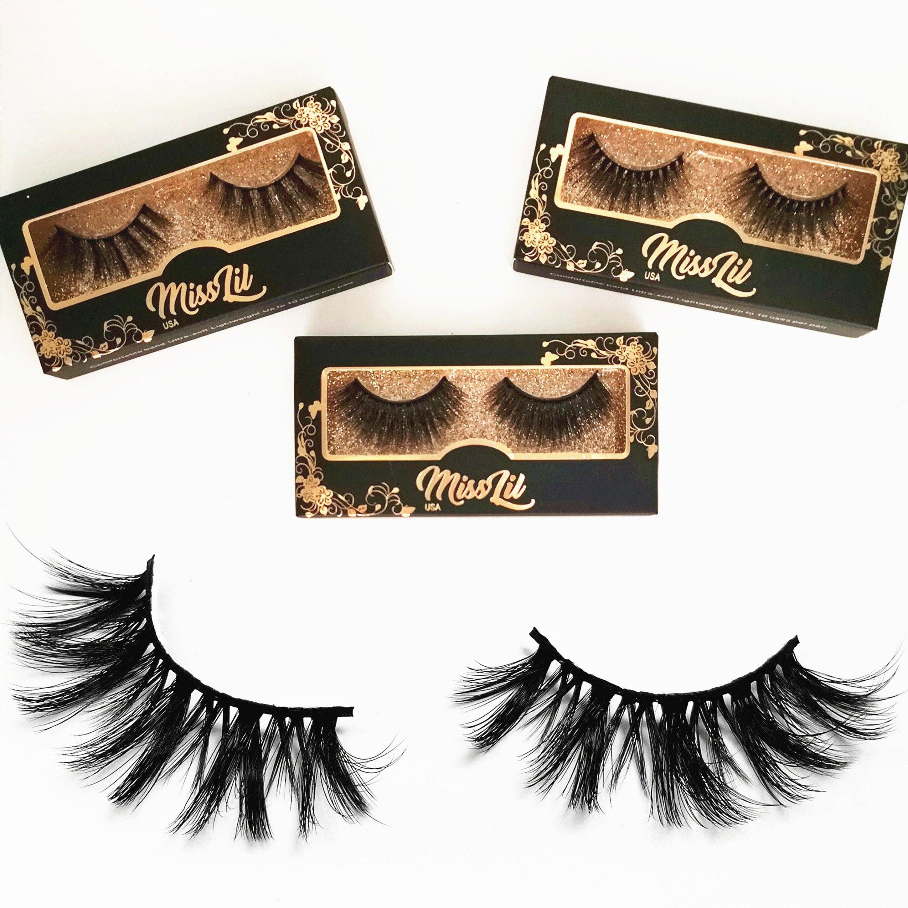 1-Pair Miss Lil USA Lashes #45 (Pack of 12) - Miss Lil USA Wholesale