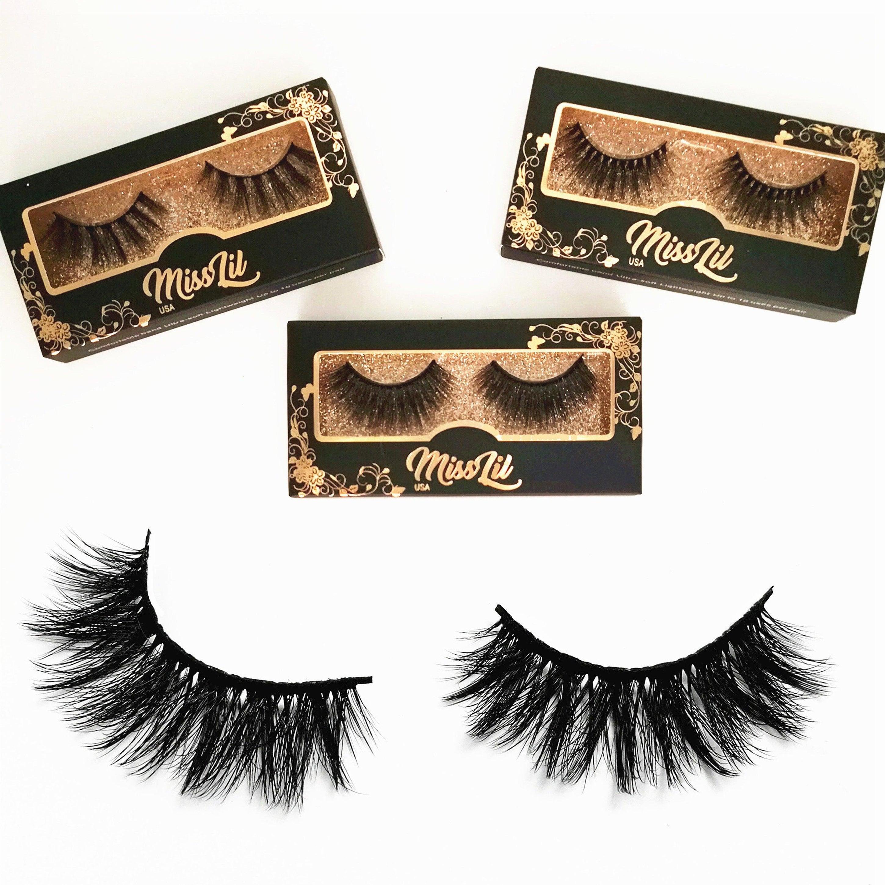 1-Pair Miss Lil USA Lashes #47 (Pack of 12) - Miss Lil USA Wholesale