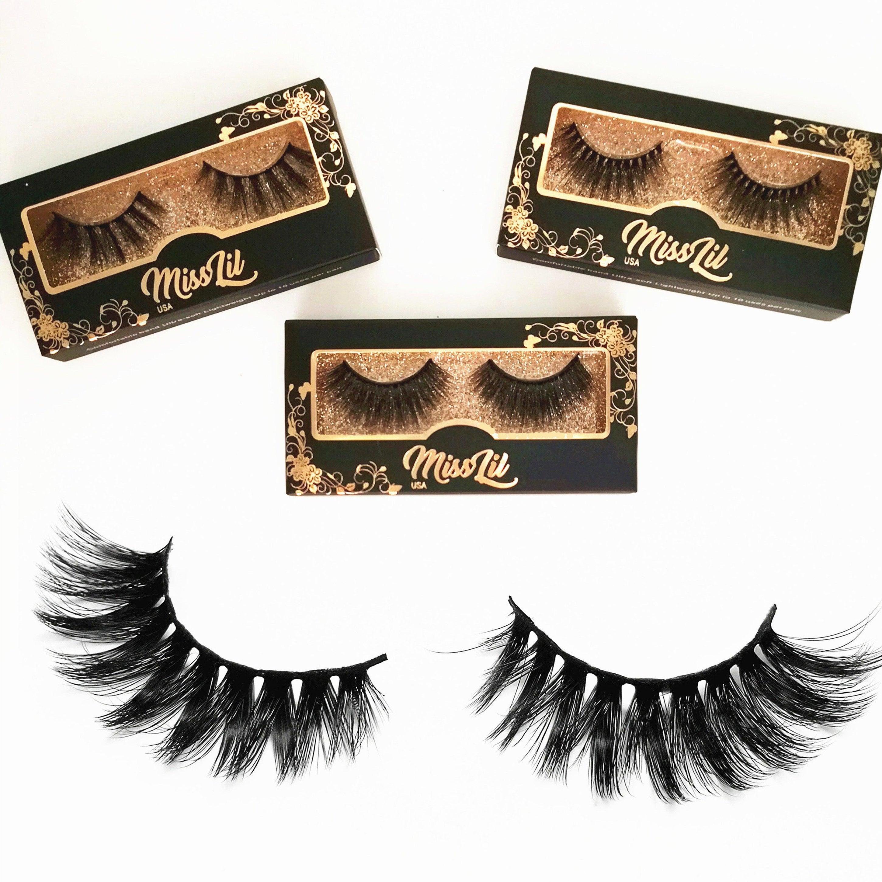 1-Pair Miss Lil USA Lashes #48 (Pack of 12) - Miss Lil USA Wholesale