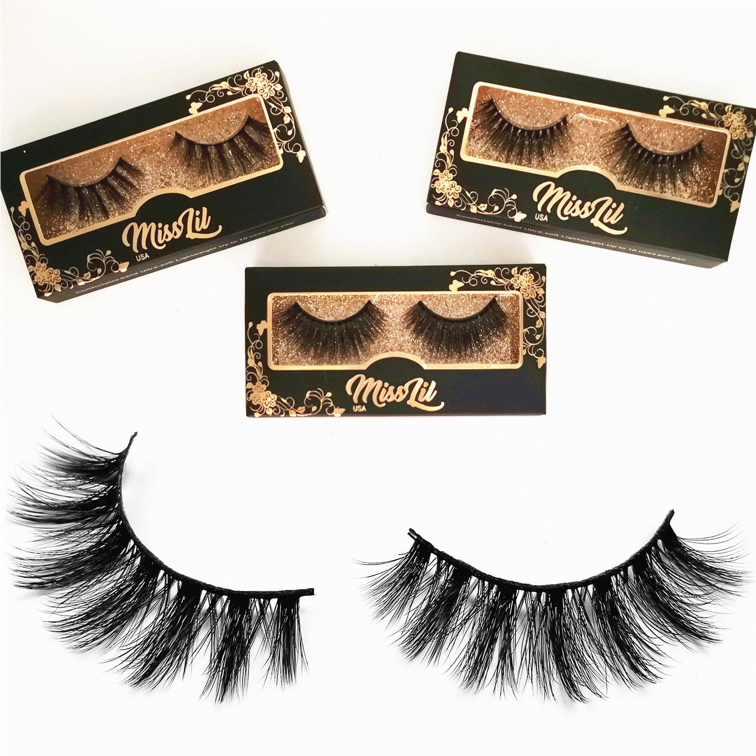 1-Pair Miss Lil USA Lashes #49 (Pack of 12) - Miss Lil USA Wholesale