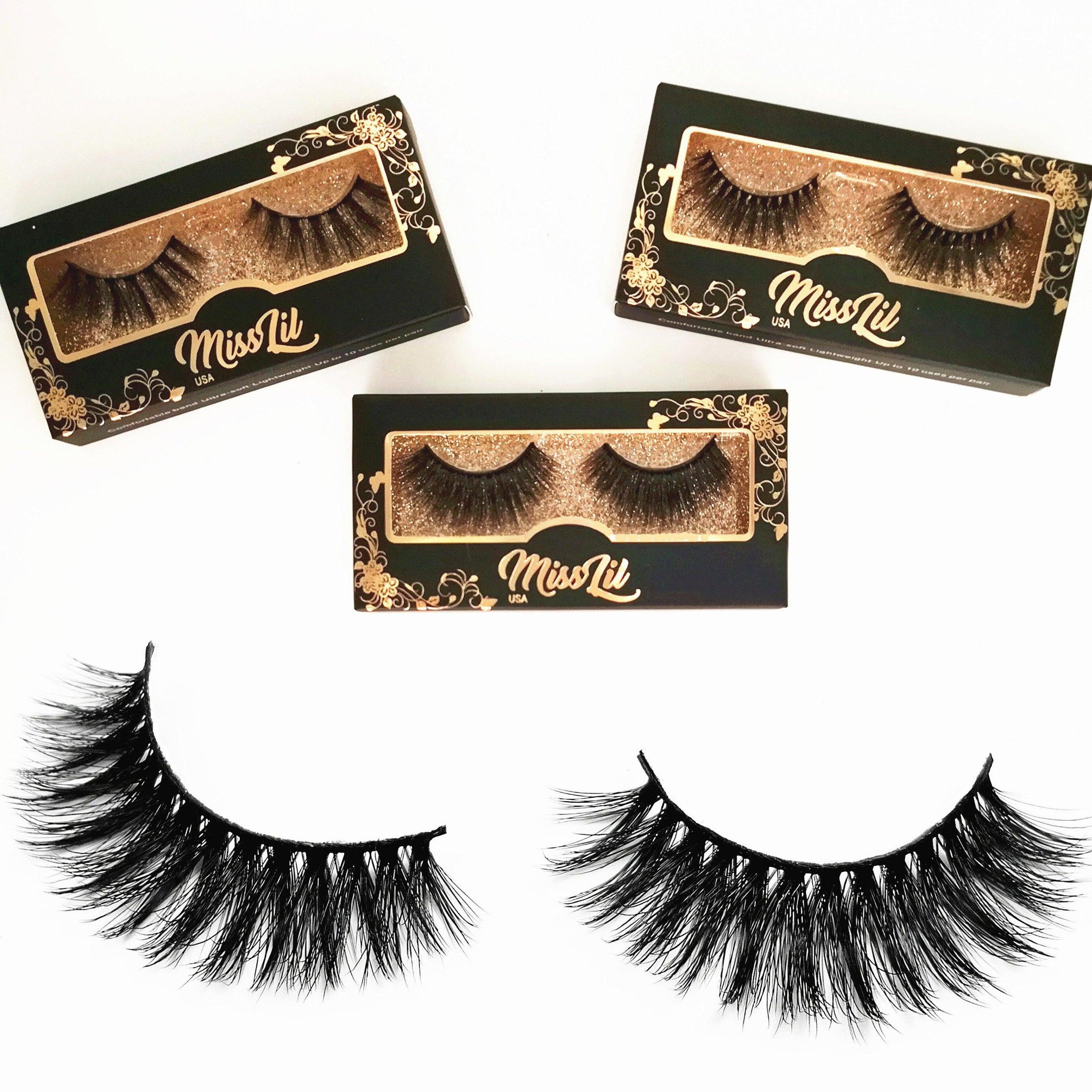 1-Pair Miss Lil USA Lashes #50 (Pack of 12) - Miss Lil USA Wholesale