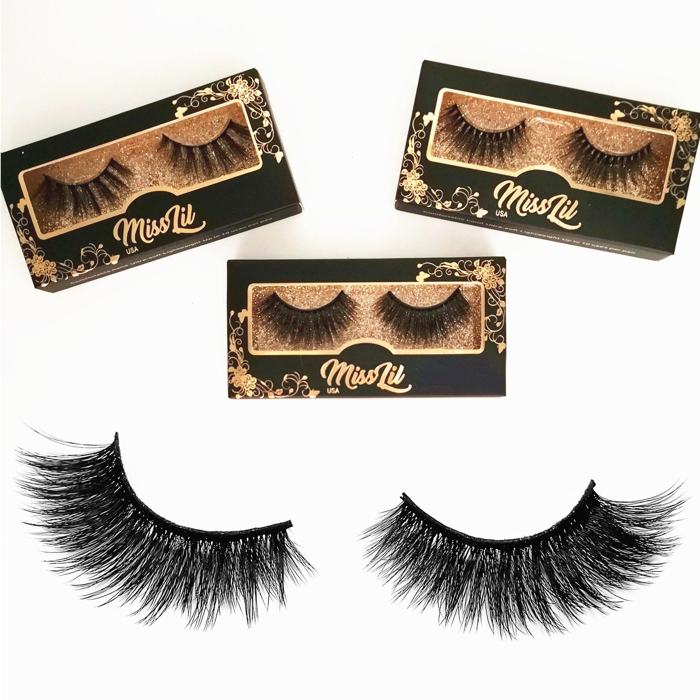 1-Pair Miss Lil USA Lashes #51 (Pack of 12) - Miss Lil USA Wholesale