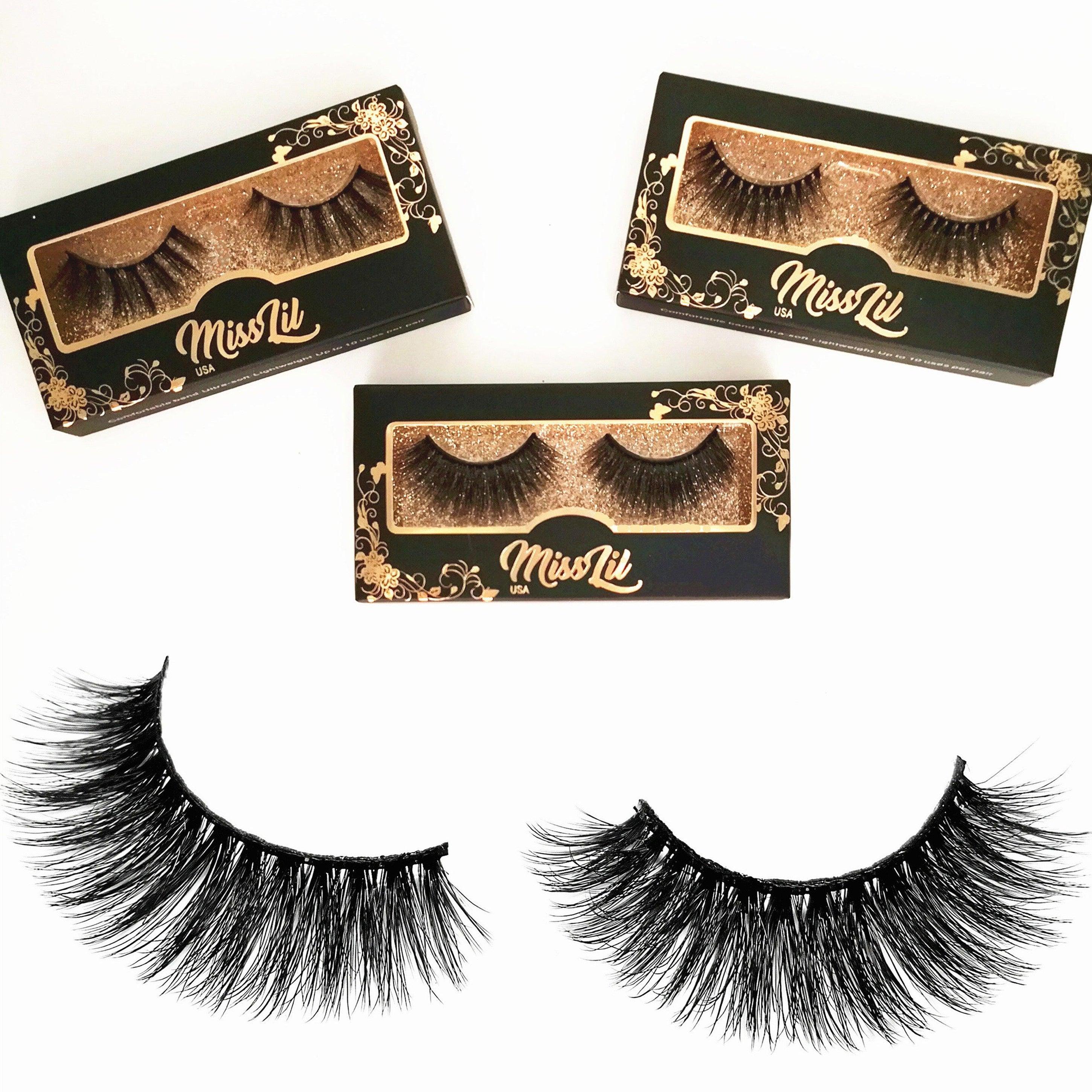 1-Pair Miss Lil USA Lashes #53 (Pack of 12) - Miss Lil USA Wholesale