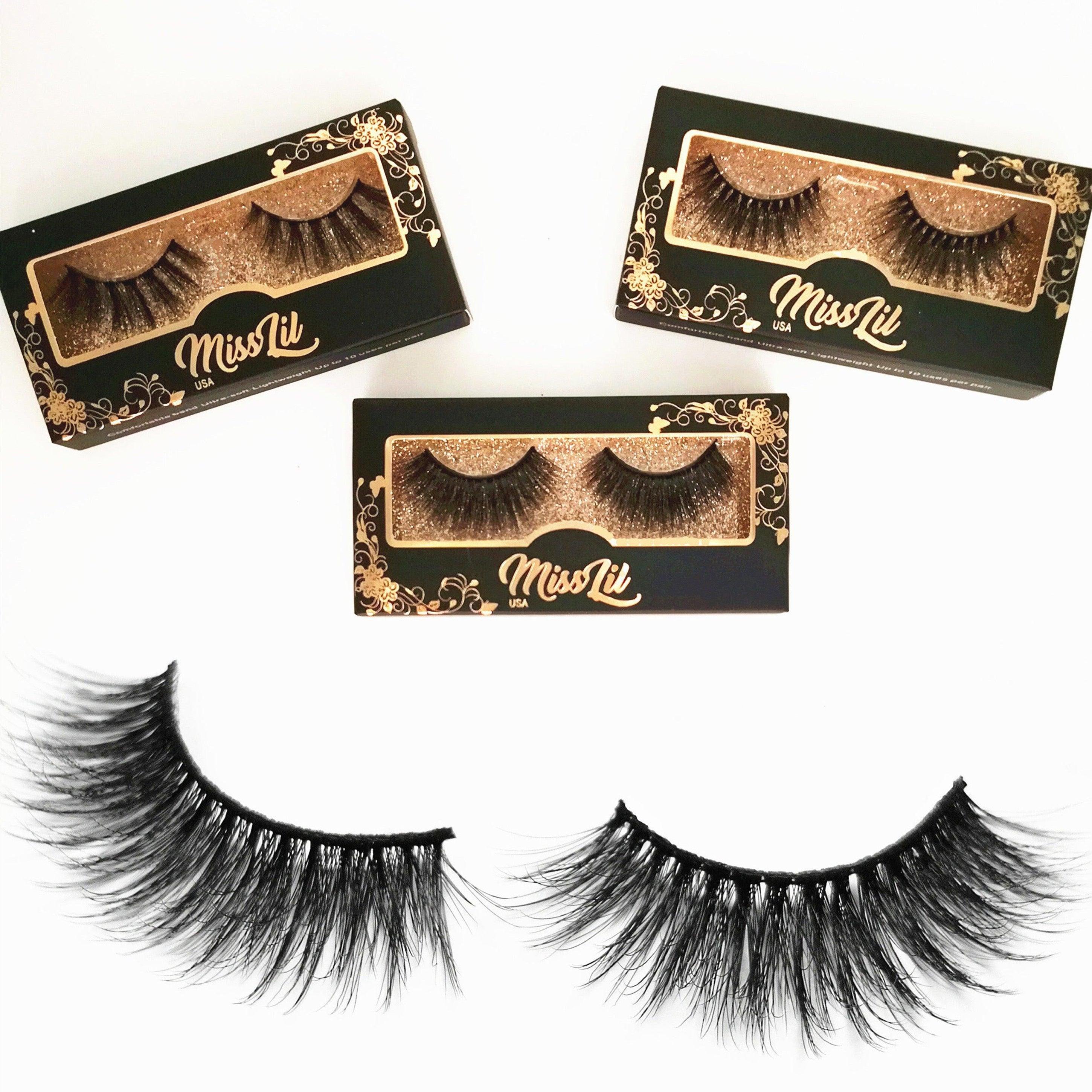 1-Pair Miss Lil USA Lashes #54 (Pack of 12) - Miss Lil USA Wholesale