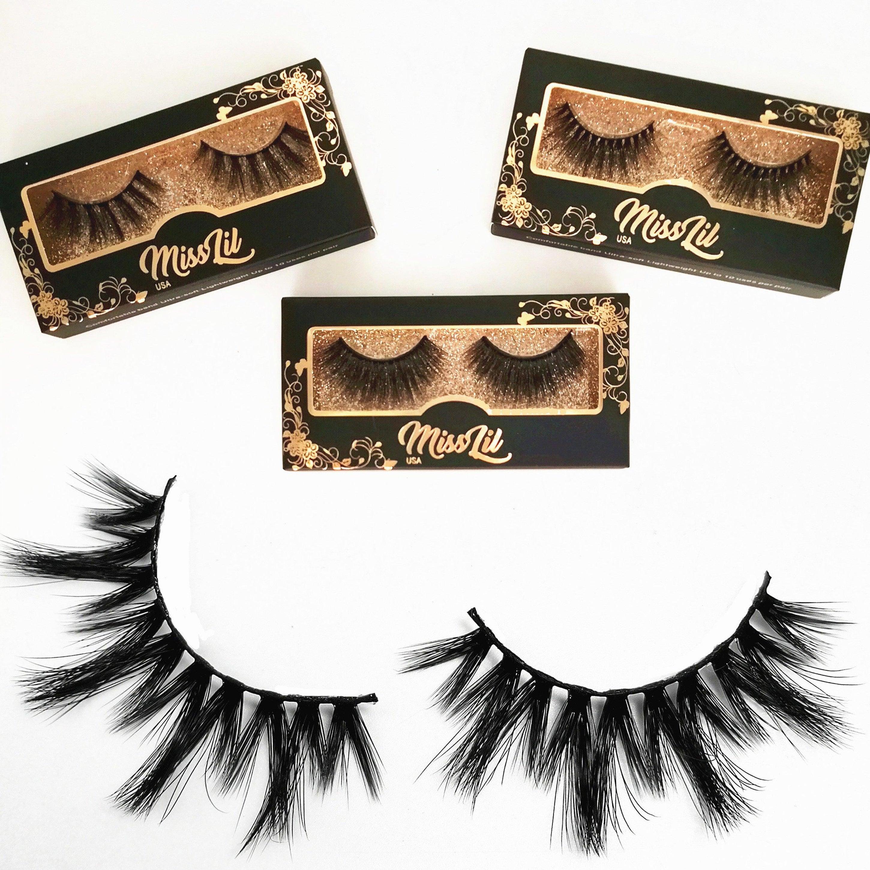 1-Pair Miss Lil USA Lashes #59 (Pack of 12) - Miss Lil USA Wholesale