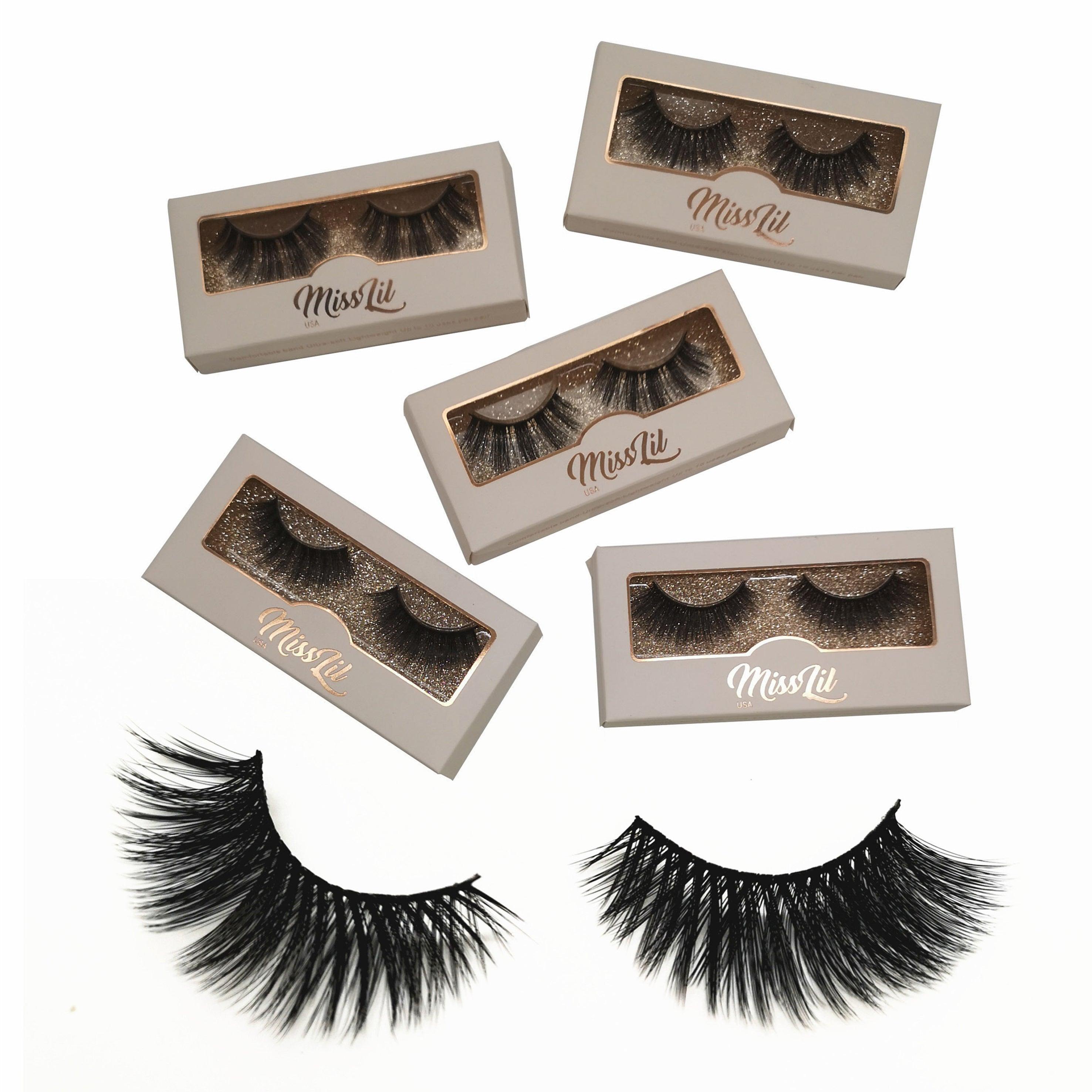 1 Pair Miss Lil USA Lashes #7 (Pack of 12) - Miss Lil USA Wholesale