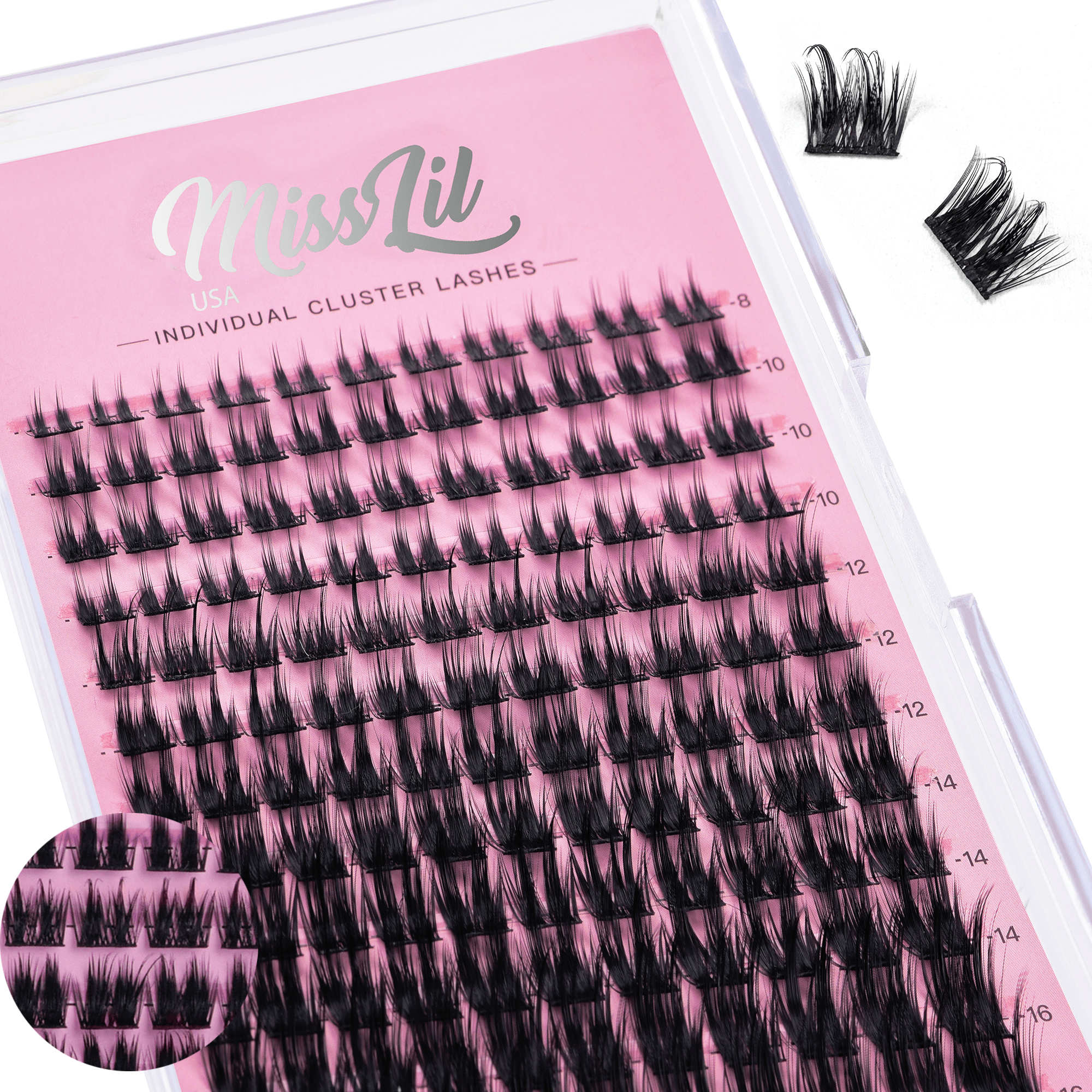 DIY Cluster eyelash extensions AD-45 (Mixed Tray) - Miss Lil USA Wholesale